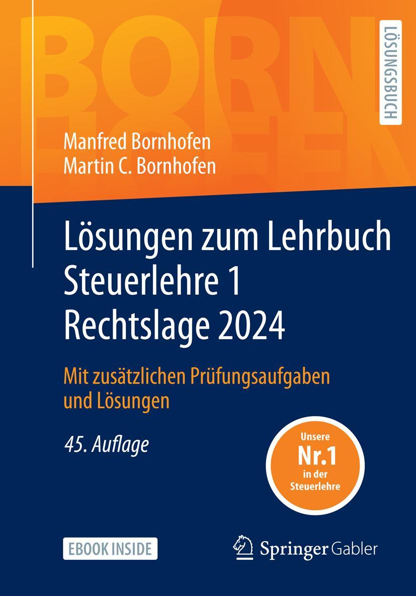 Vorderes Coverbild Lösungen zum Lehrbuch Steuerlehre 1 Rechtslage 2024