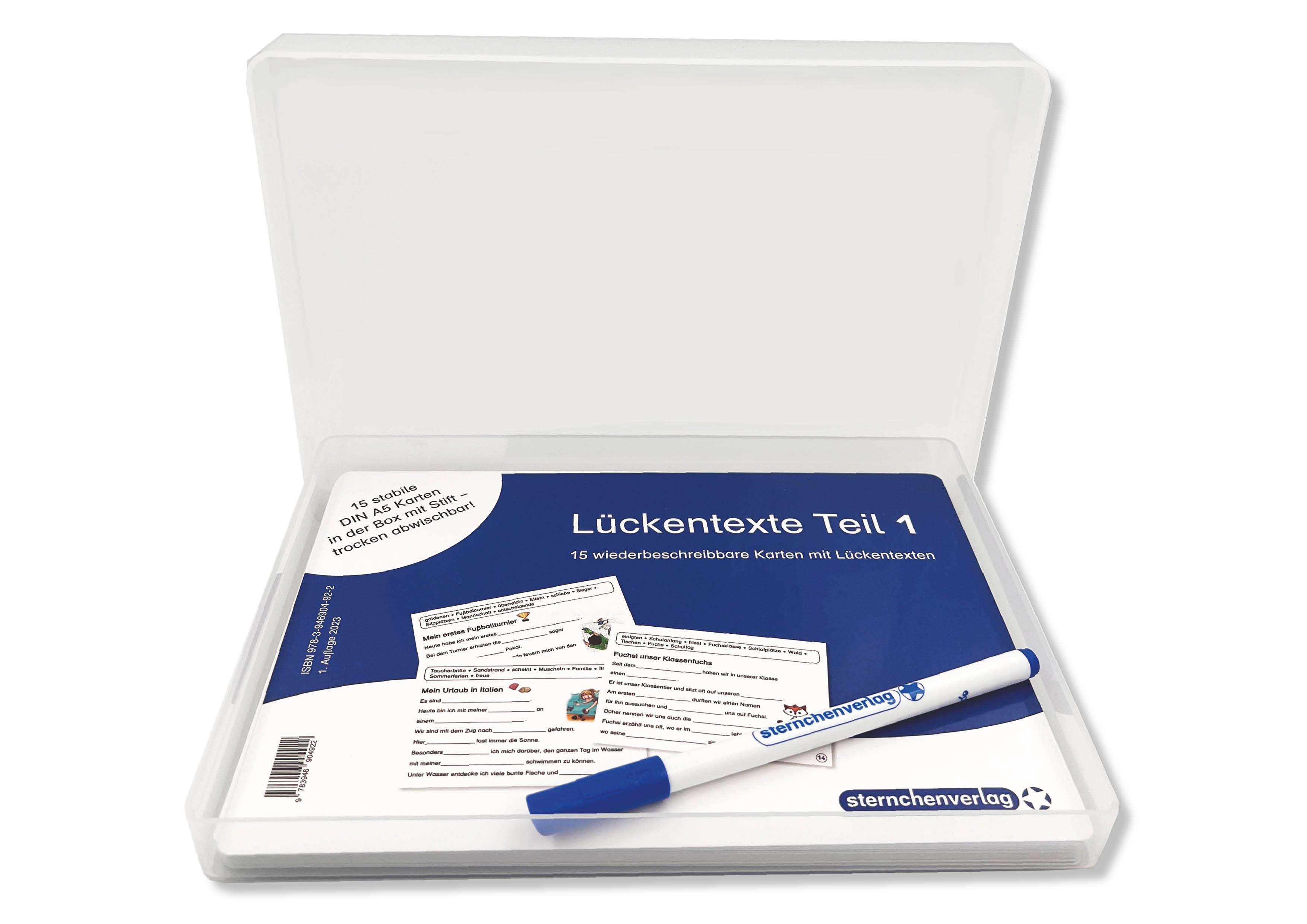 Vorderes Coverbild Lückentexte Teil 1- Bildergeschichten