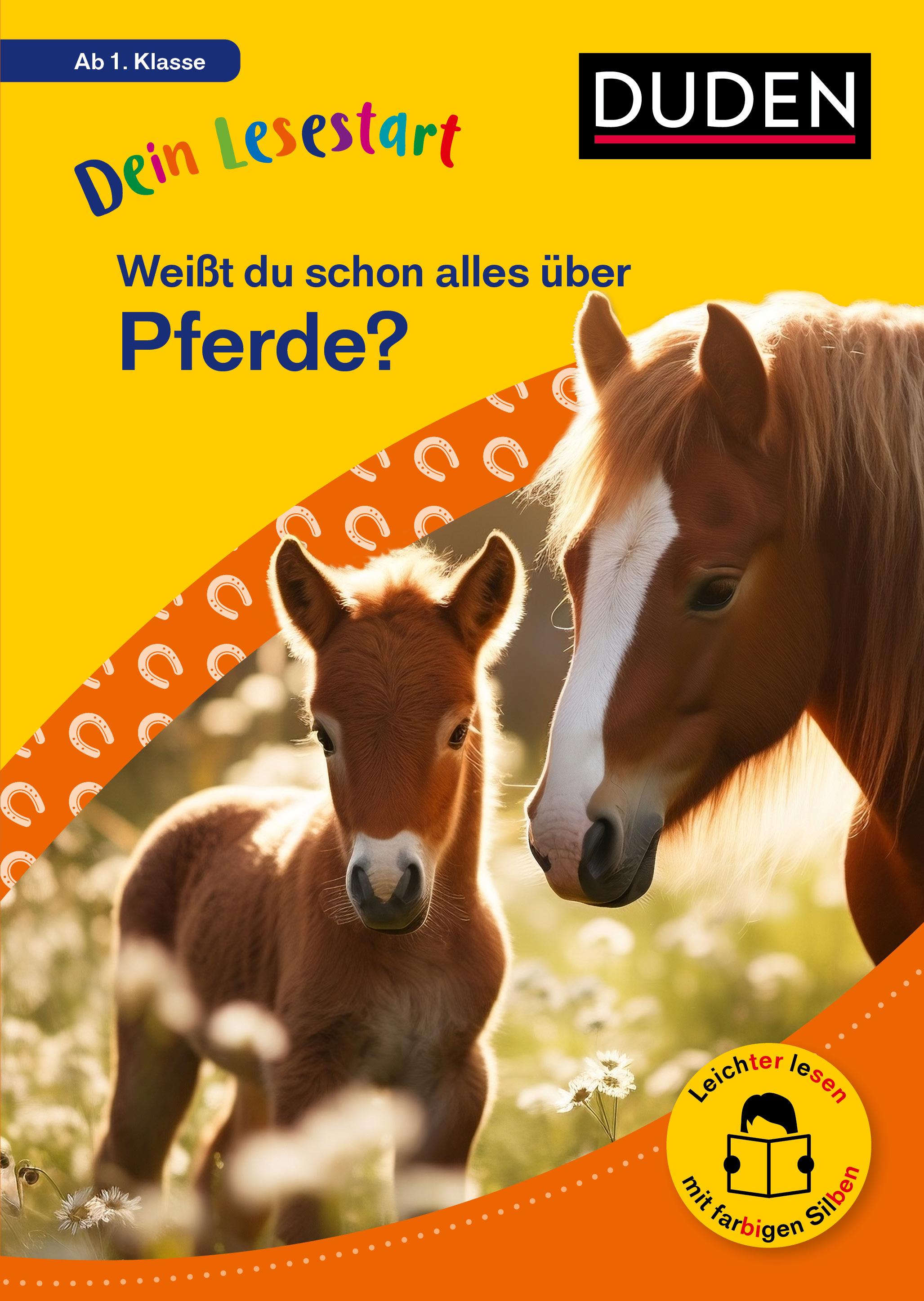 Vorderes Coverbild Dein Lesestart: Weißt du schon alles über Pferde? Ab 1. Klasse