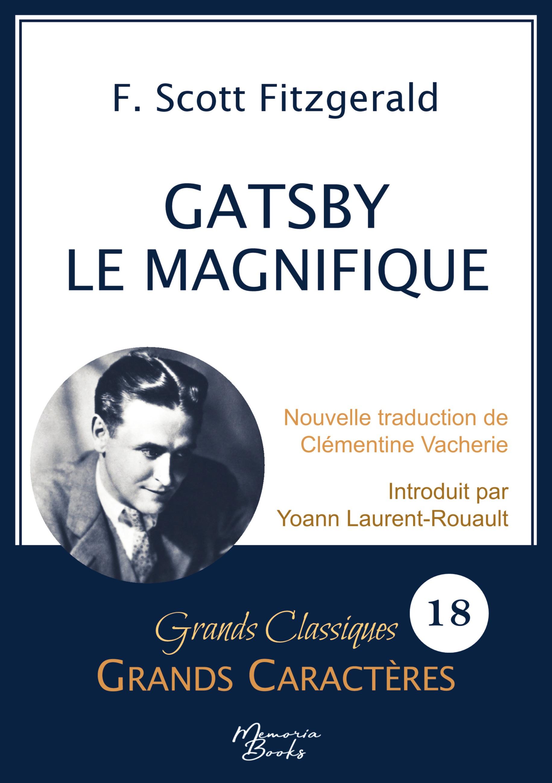 Vorderes Coverbild Gatsby le Magnifique en grands caractères