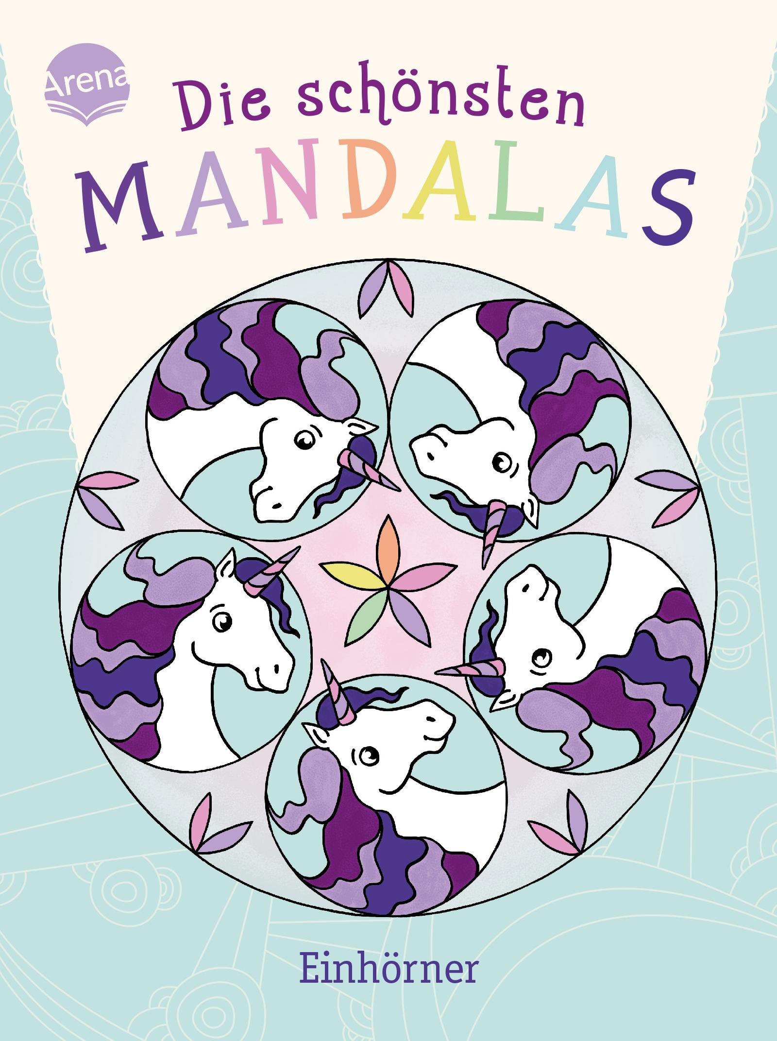 Vorderes Coverbild Die schönsten Mandalas. Einhörner