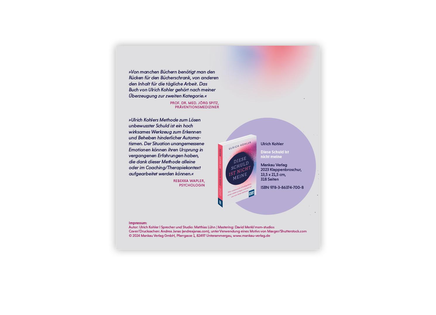 Beispielinhalt (Bild) Diese Schuld ist nicht meine (Hörbuch)