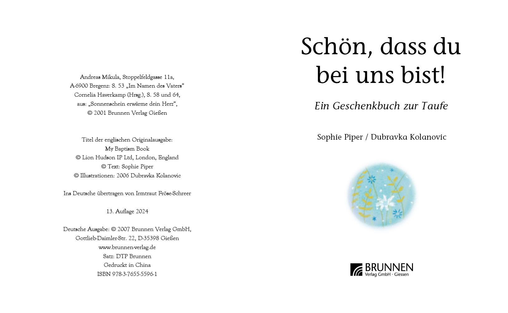 Beispielinhalt (Bild) Schön, dass du bei uns bist!