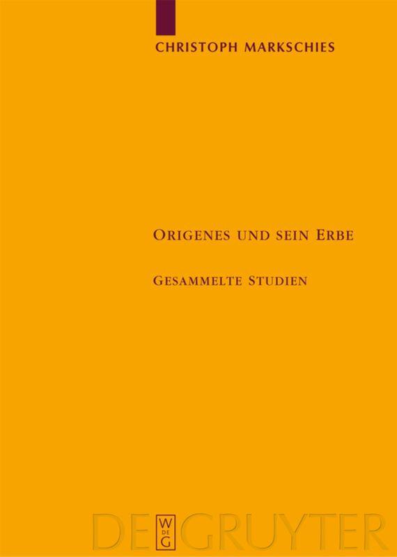 Vorderes Coverbild Origenes und sein Erbe