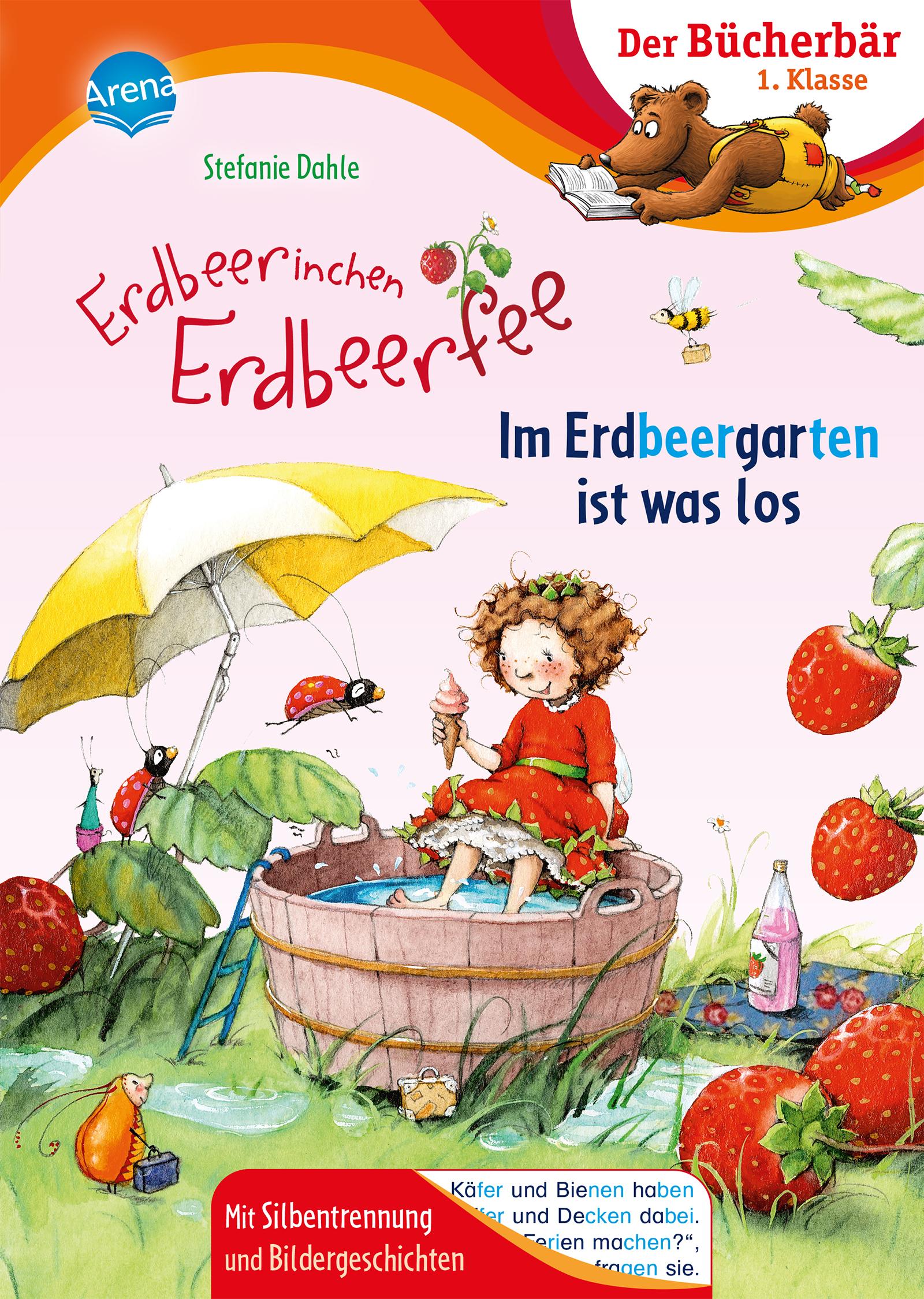 Vorderes Coverbild Erdbeerinchen Erdbeerfee. Im Erdbeergarten ist was los