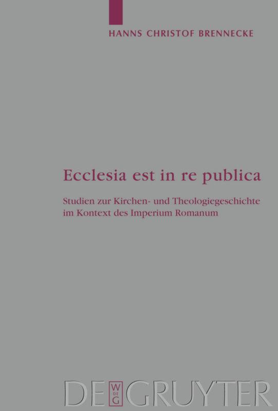 Vorderes Coverbild Ecclesia est in re publica