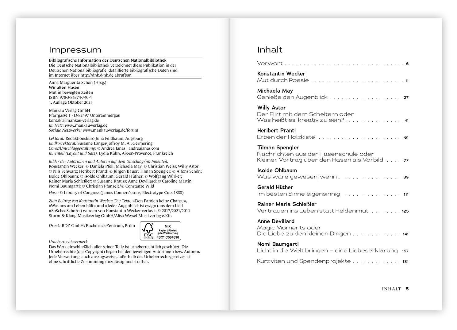 Beispielinhalt (Bild) Wir alten Hasen