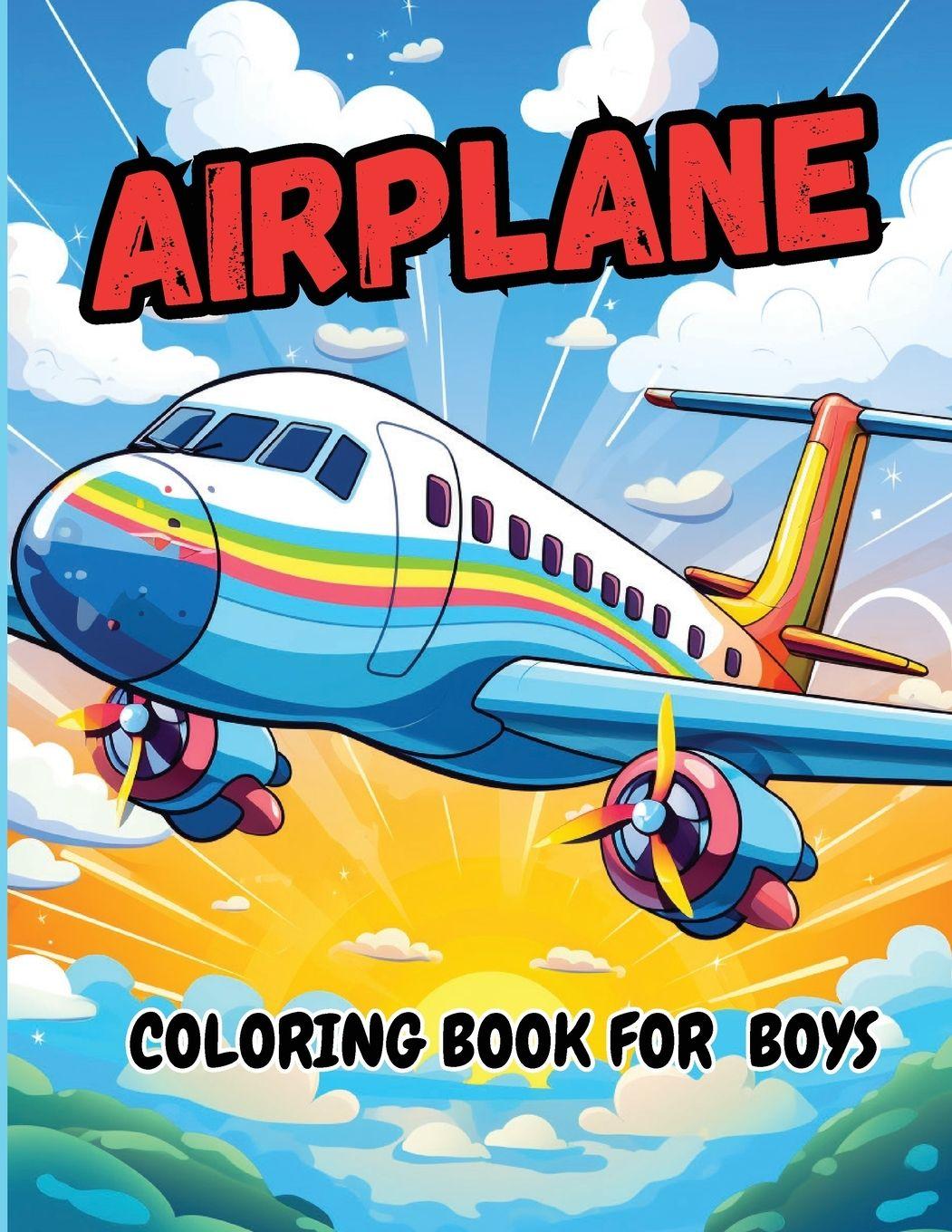 Vorderes Coverbild Airplane Coloring Book  For Boys