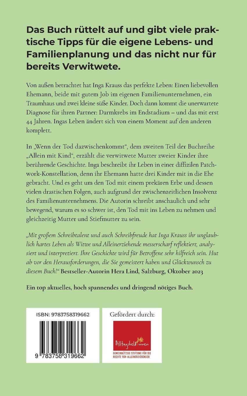 Rückseitencover Wenn der Tod dazwischenkommt