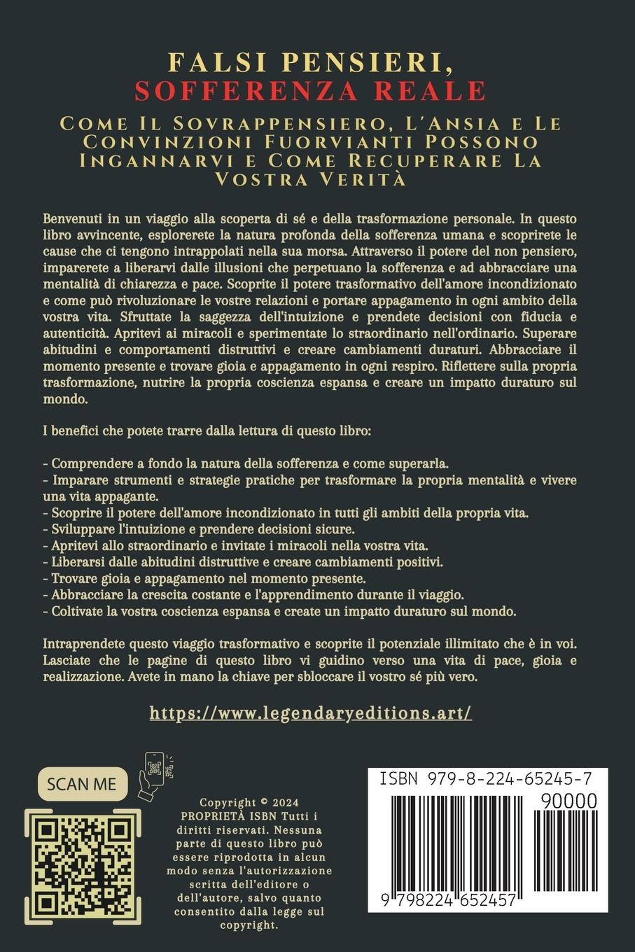 Rückseitencover Falsi Pensieri, Sofferenza Reale
