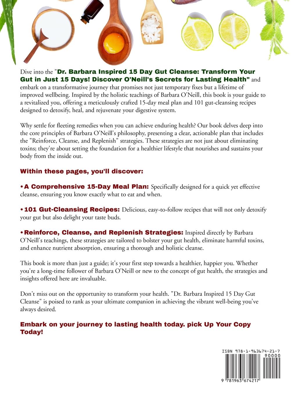 Rückseitencover Dr Barbara Inspired 15 Day Gut Cleanse