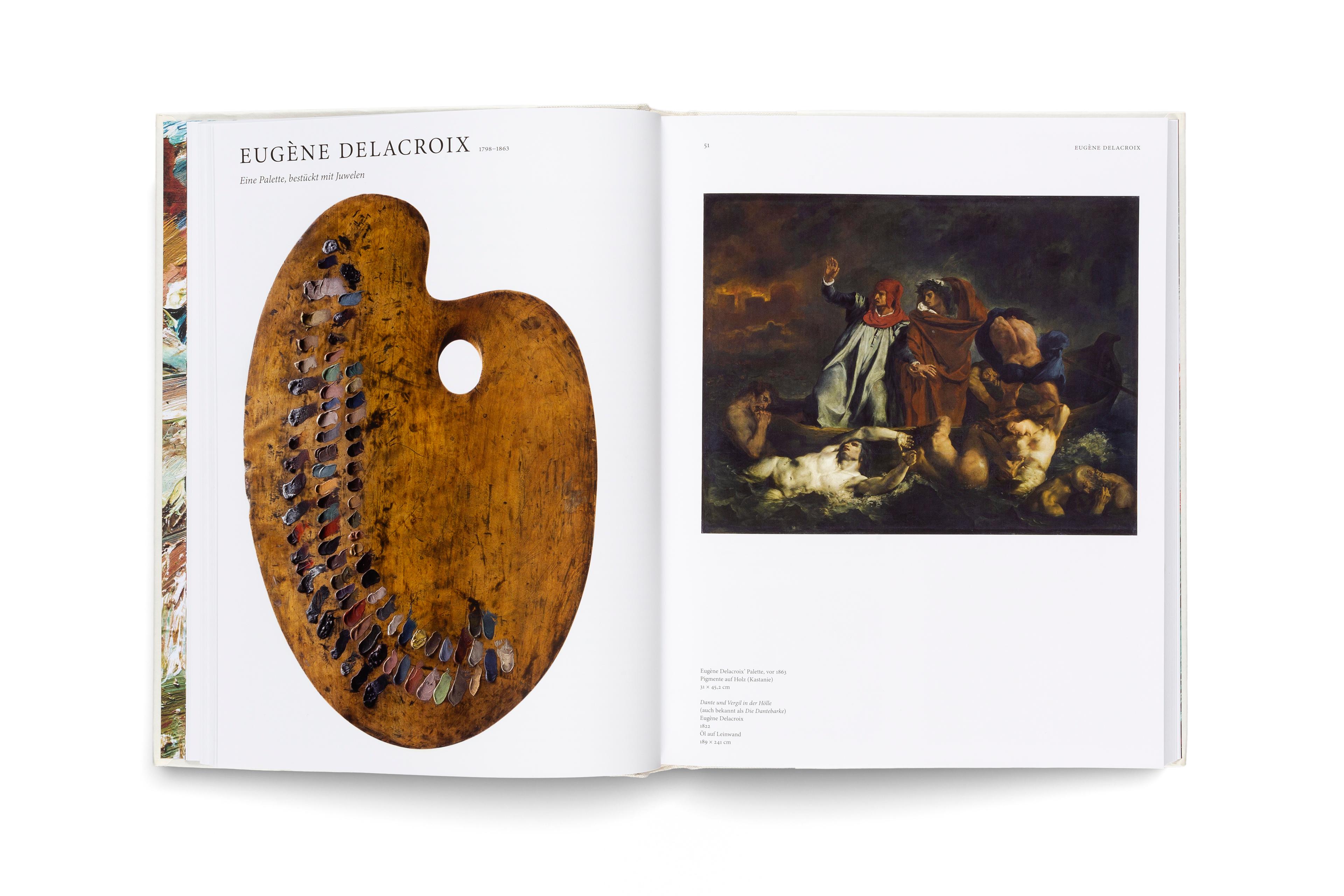 Beispielinhalt (Bild) Die Farben der Kunst - Malpaletten aus fünf Jahrhunderten. Kunst verstehen: Farben, ihre Bedeutung und ihre Wirkung im Entstehungsprozess der Malerei. Maltechniken und ihre Geschichte