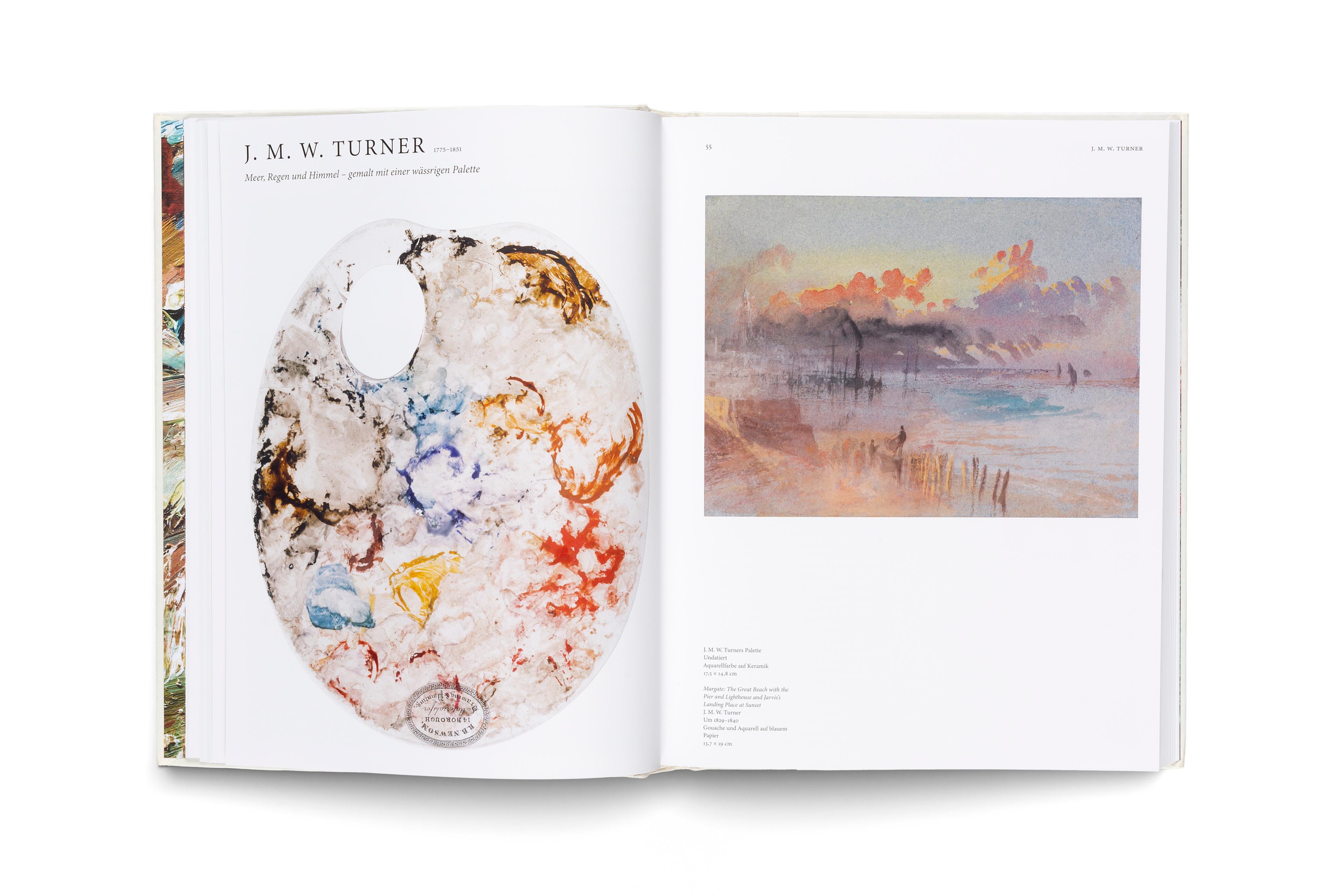 Beispielinhalt (Bild) Die Farben der Kunst - Malpaletten aus fünf Jahrhunderten. Kunst verstehen: Farben, ihre Bedeutung und ihre Wirkung im Entstehungsprozess der Malerei. Maltechniken und ihre Geschichte