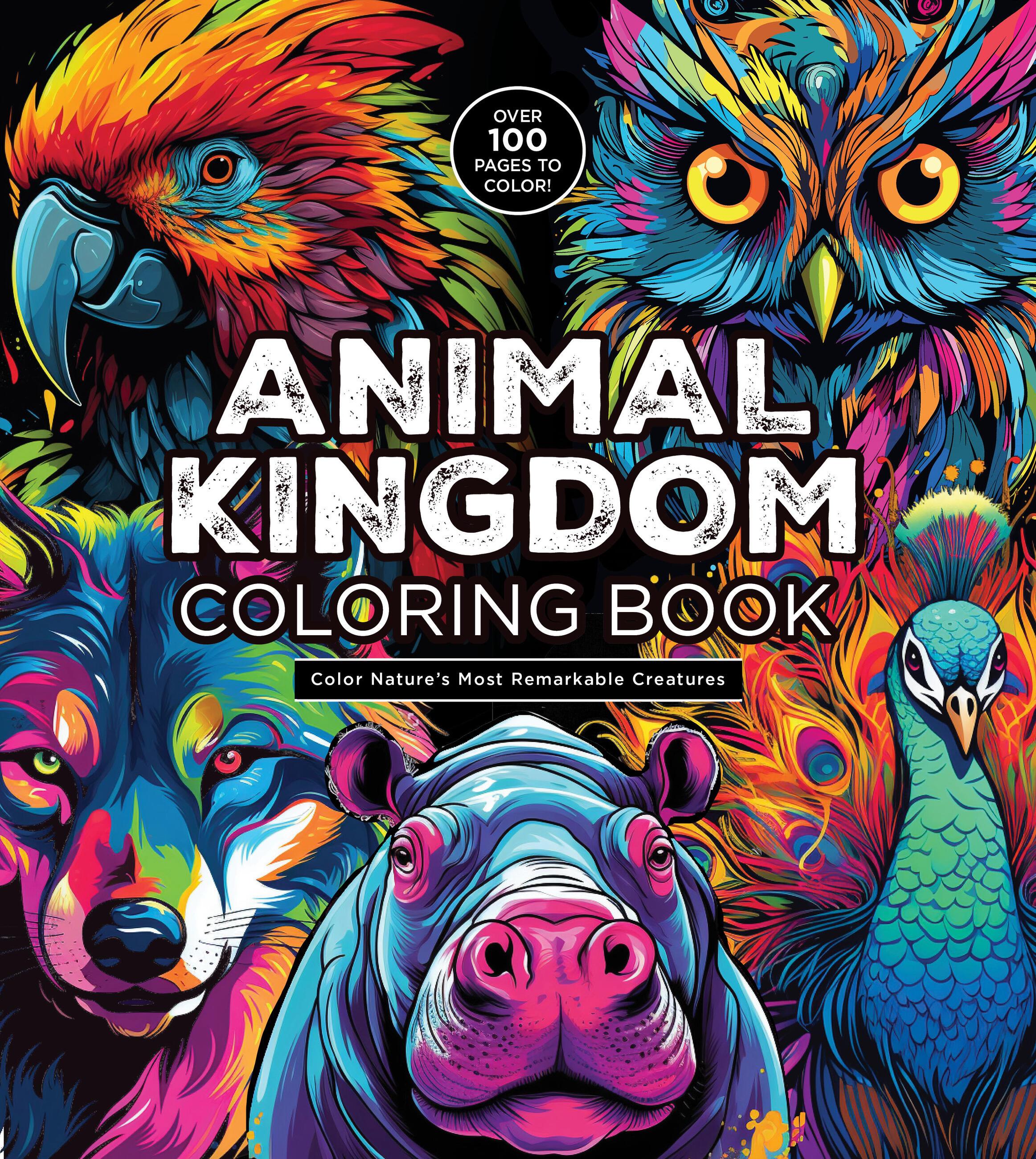 Vorderes Coverbild Animal Kingdom Coloring Book