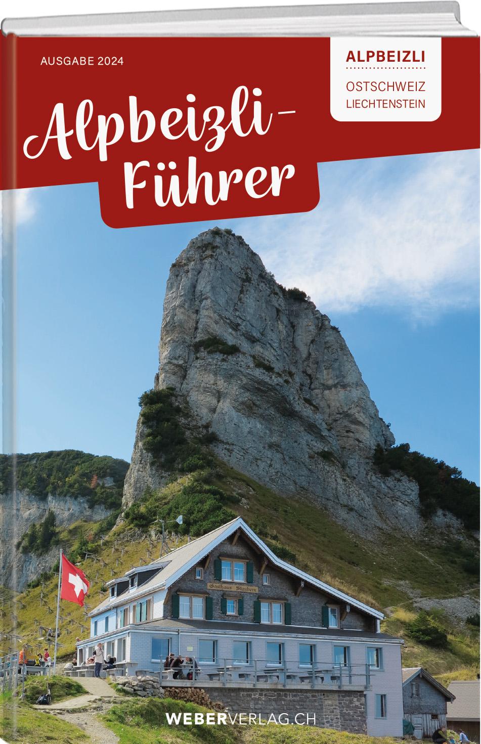 Vorderes Coverbild Alpbeizli-Führer Ostschweiz/Liechtenstein