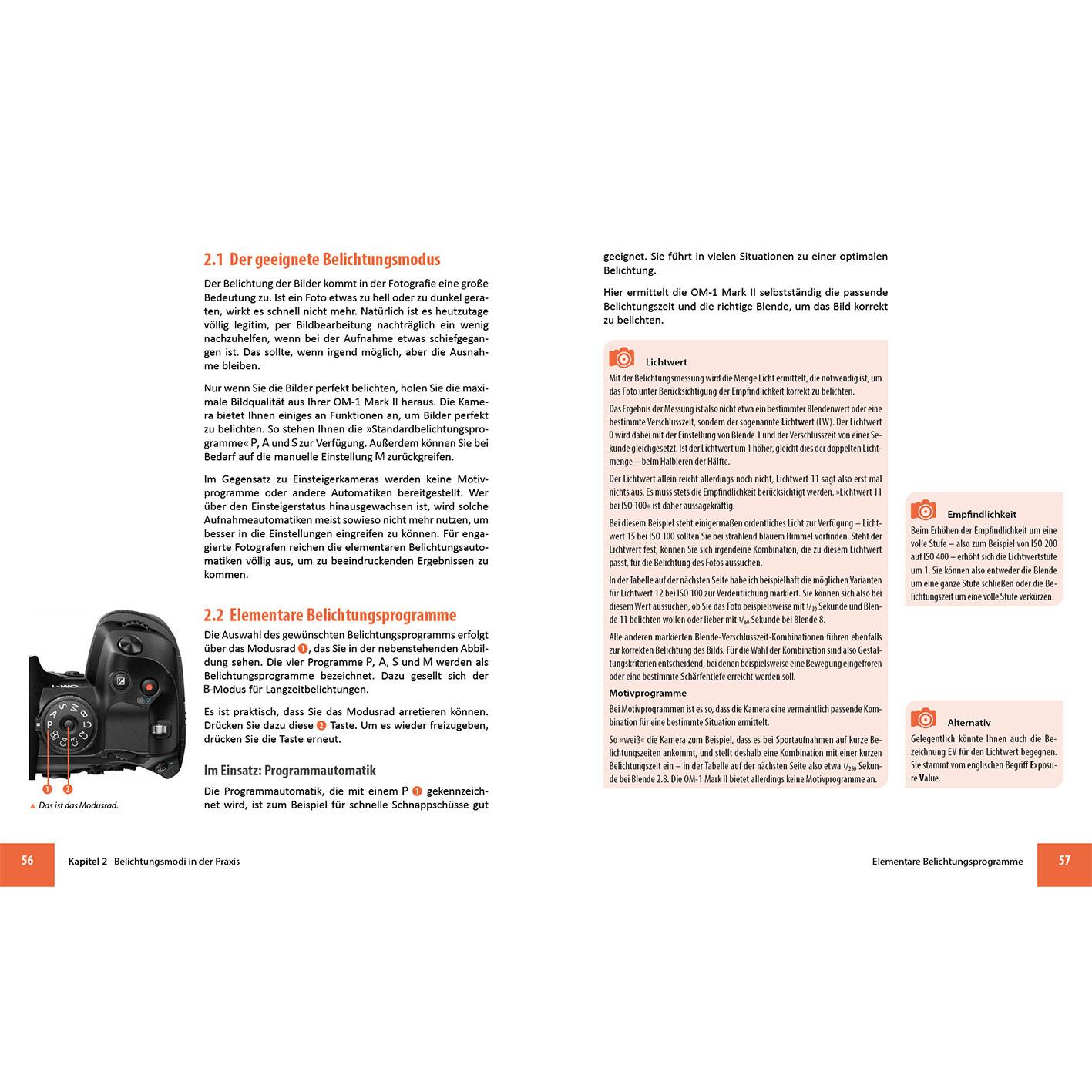 Beispielinhalt (Bild) OM System OM-1 Mark II: Das umfangreiche Praxisbuch zu Ihrer Profi-Kamera