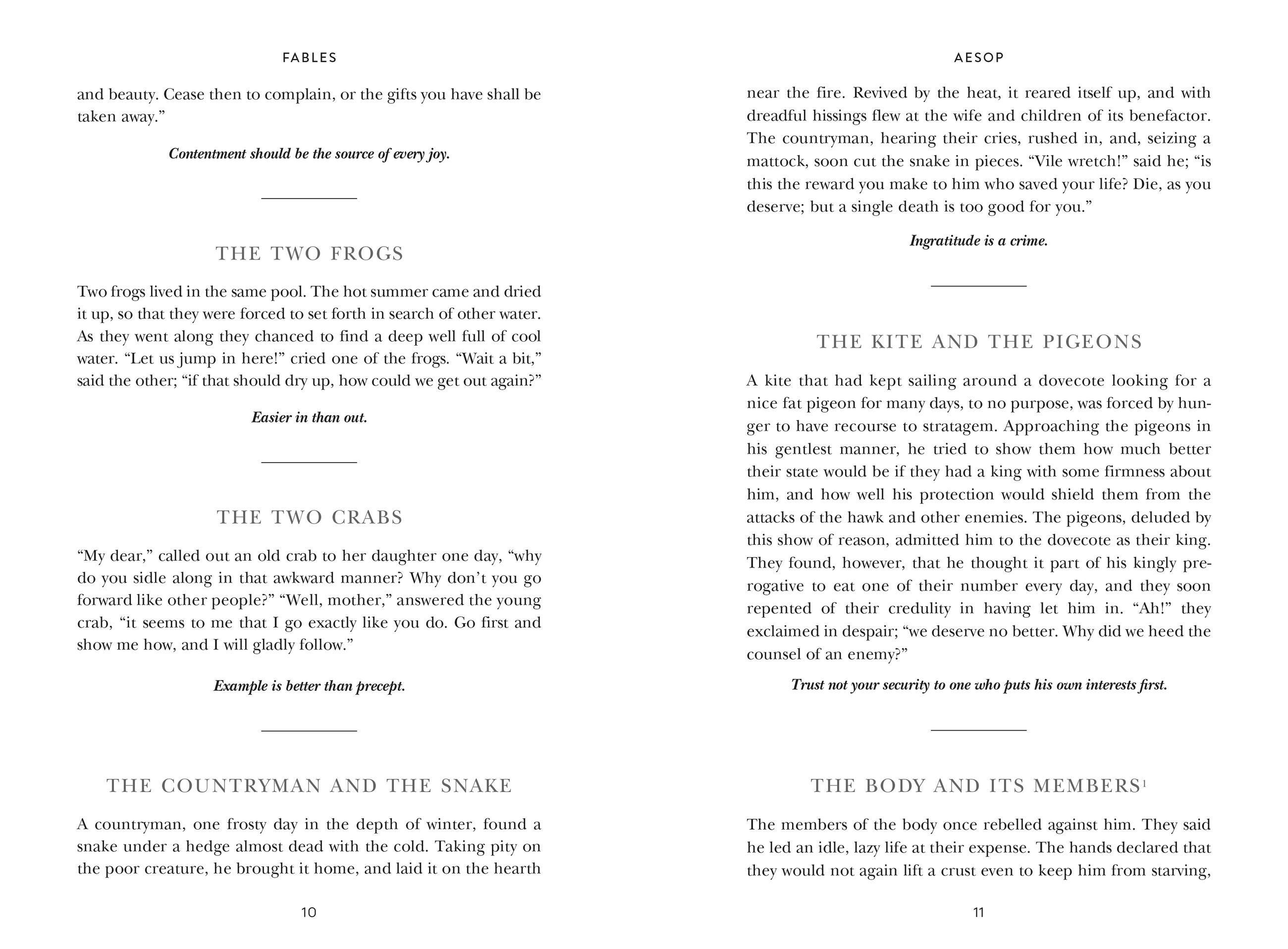 Beispielinhalt (Bild) Aesop's Fables (Special Edition)