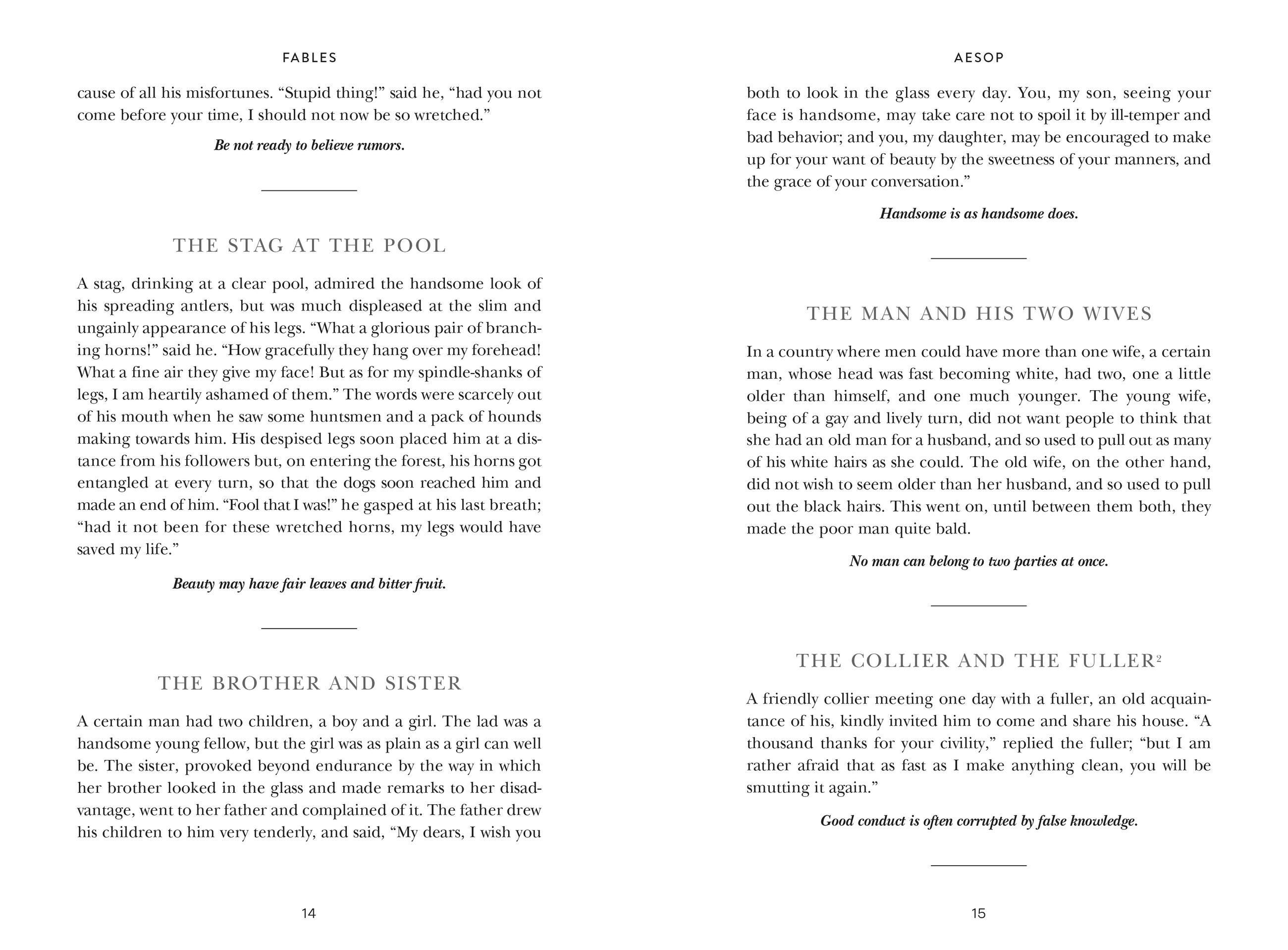 Beispielinhalt (Bild) Aesop's Fables (Special Edition)