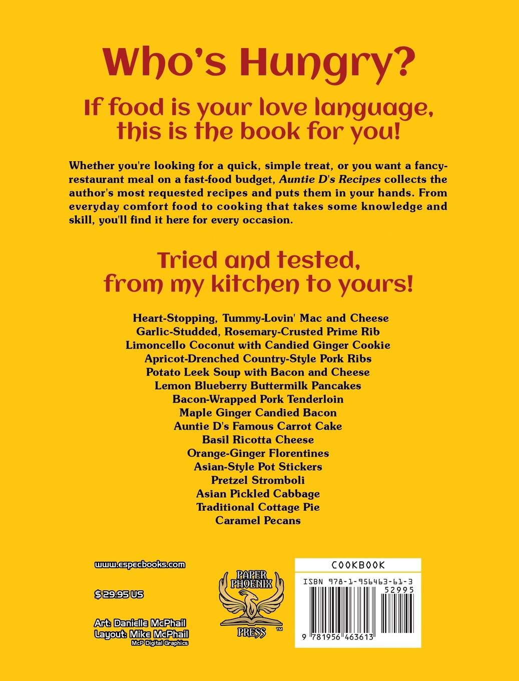 Rückseitencover Auntie D's Recipes