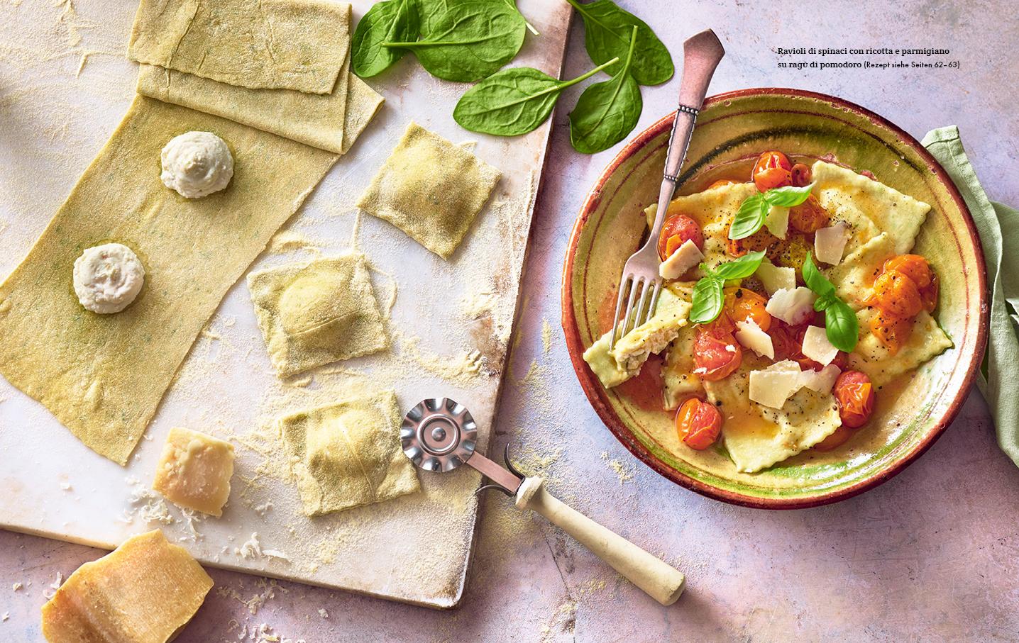 Beispielinhalt (Bild) La cucina vegetariana tradizionale