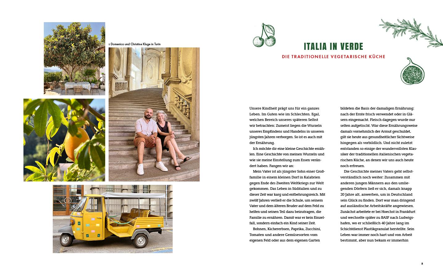 Beispielinhalt (Bild) La cucina vegetariana tradizionale