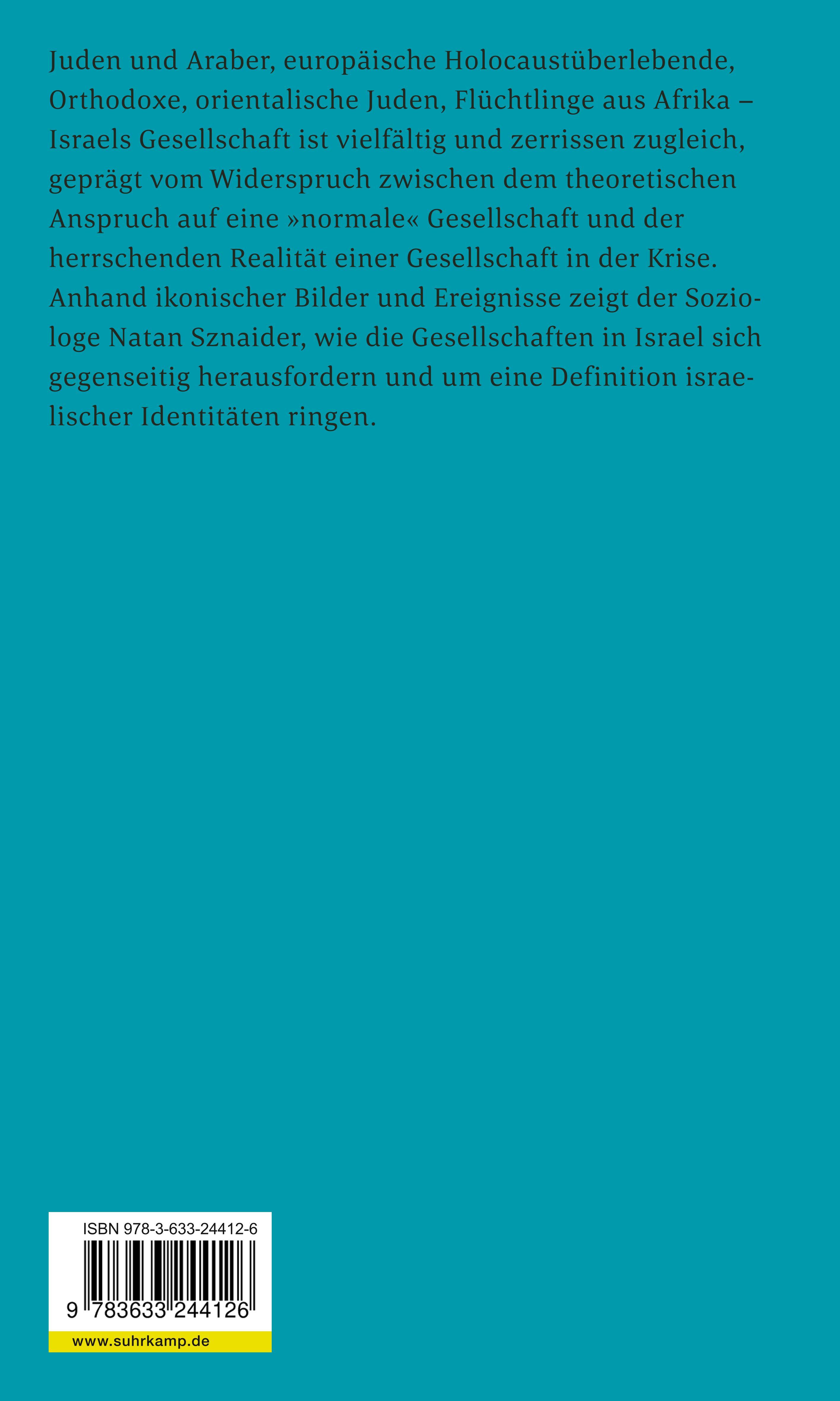 Rückseitencover Gesellschaften in Israel
