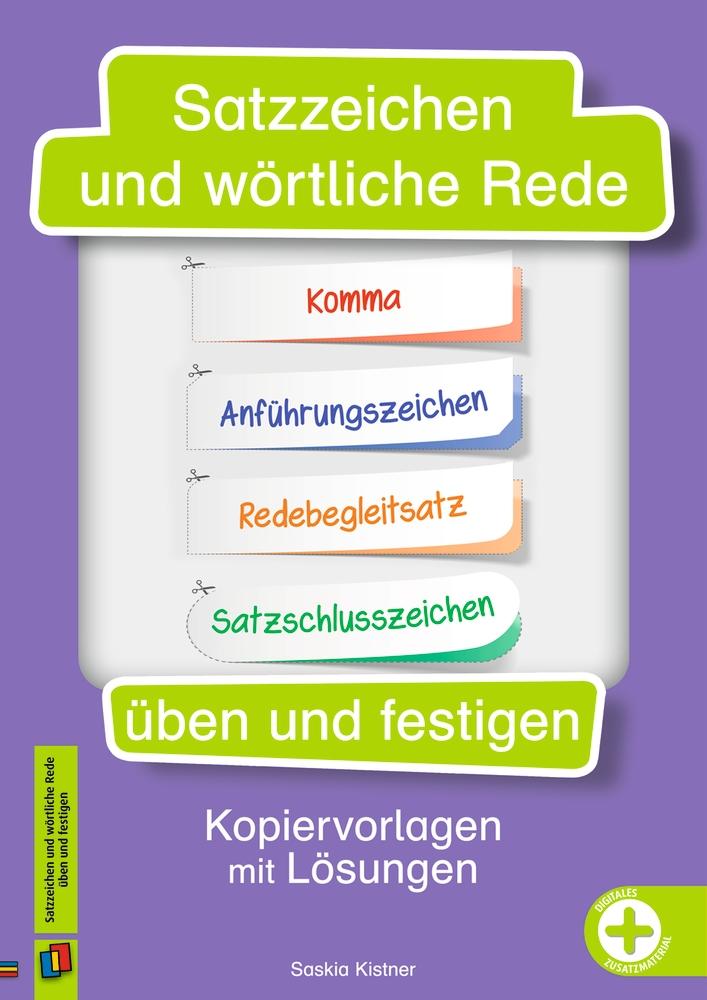 Vorderes Coverbild Satzzeichen und wörtliche Rede üben und festigen