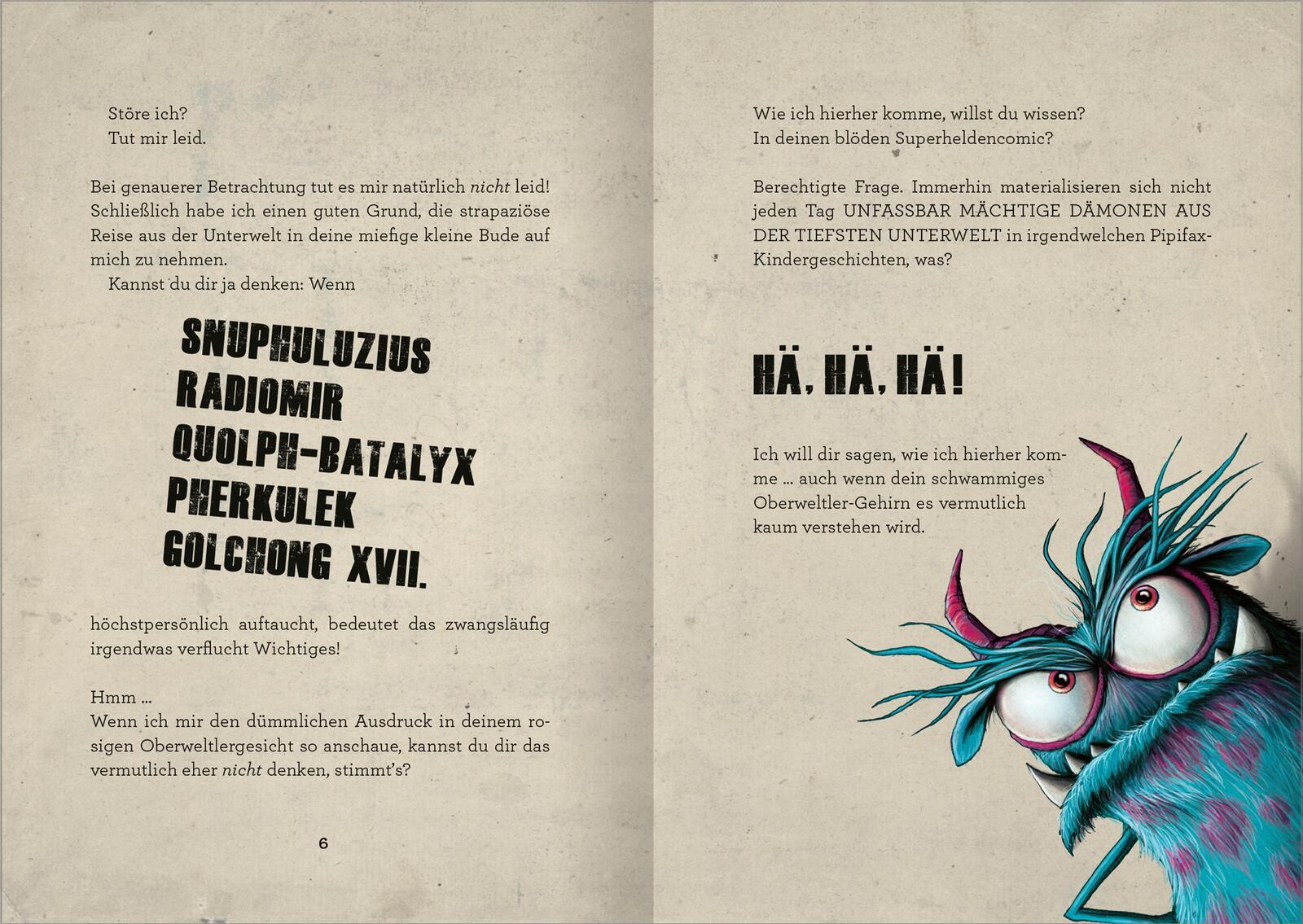 Beispielinhalt (Bild) Das Buch mit dem Fluch - Mach das weg! (Das Buch mit dem Fluch 4)