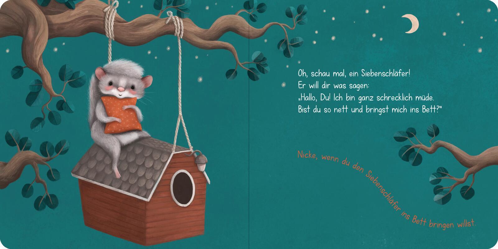 Beispielinhalt (Bild) Gute Nacht! Sei so nett und bring mich ins Bett!