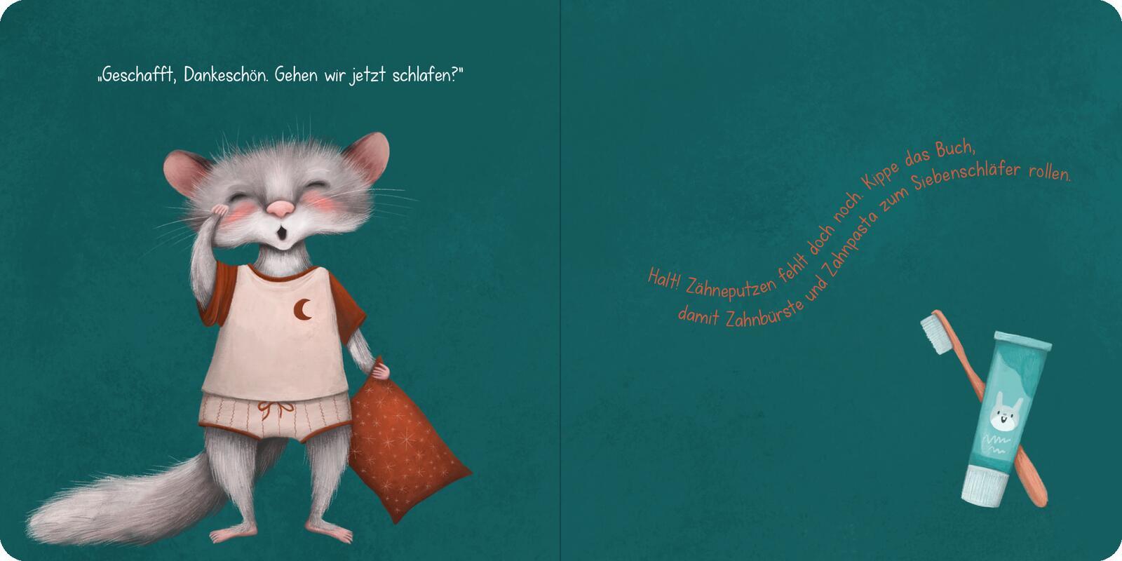 Beispielinhalt (Bild) Gute Nacht! Sei so nett und bring mich ins Bett!