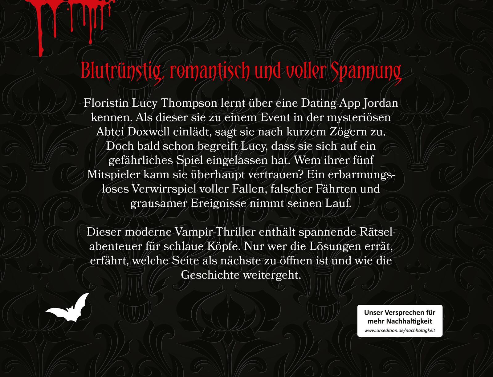 Rückseitencover Escape Room: Entkomme Draculas Fängen