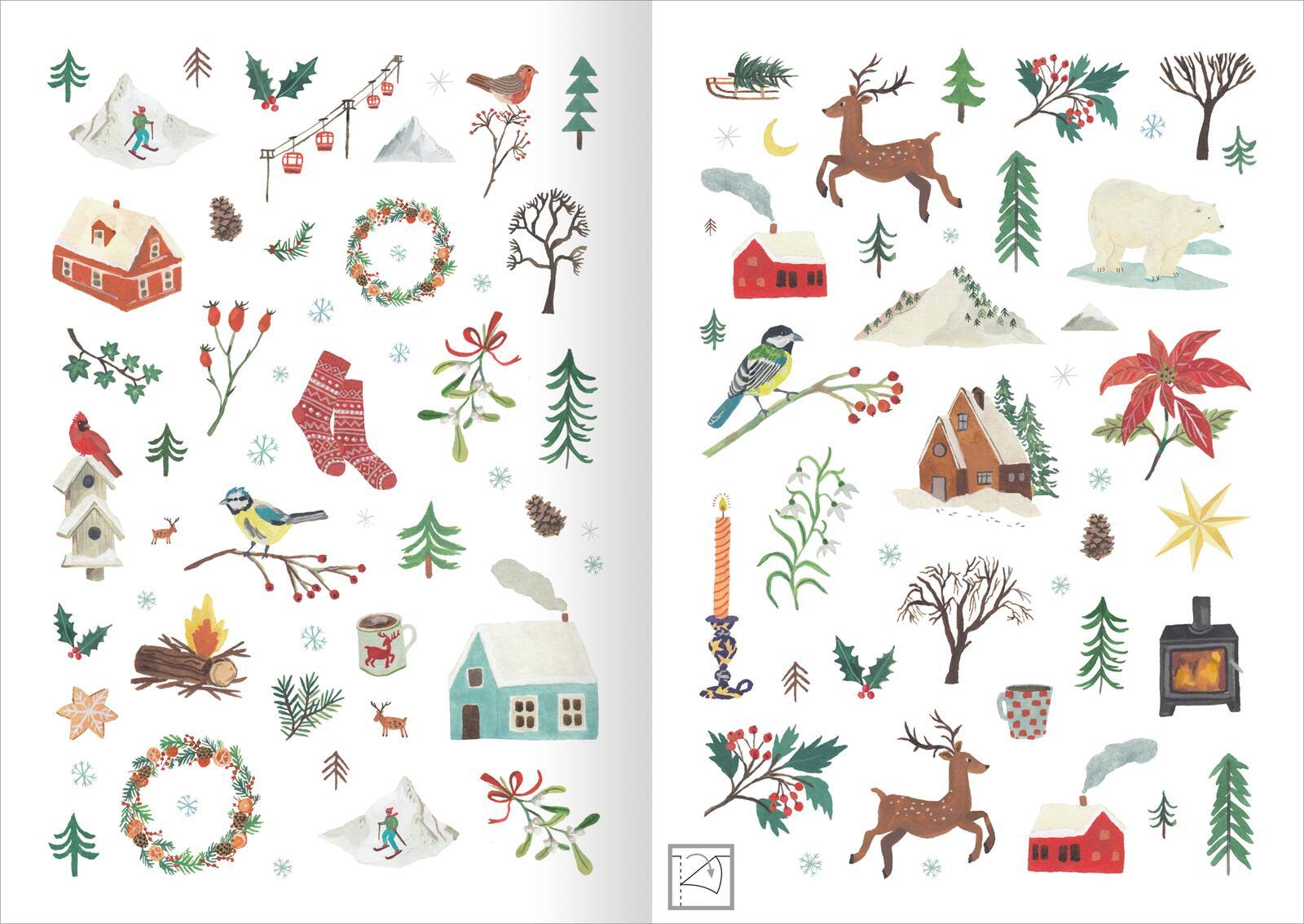 Beispielinhalt (Bild) Stickerliebe - Natur