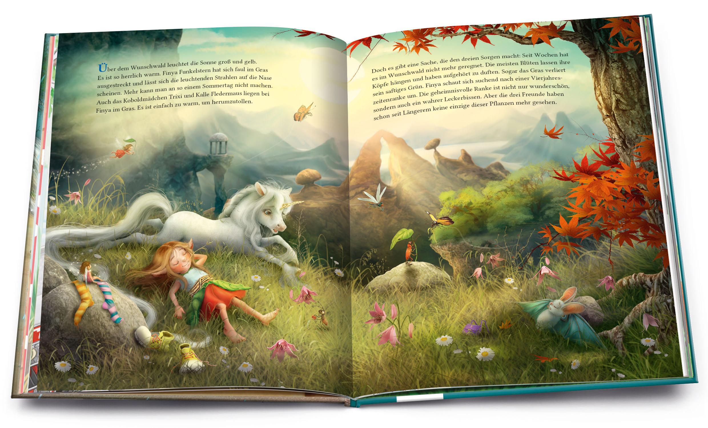 Beispielinhalt (Bild) Kleines Einhorn Funkelstern (4). Das Wunder am Ende des Regenbogens.