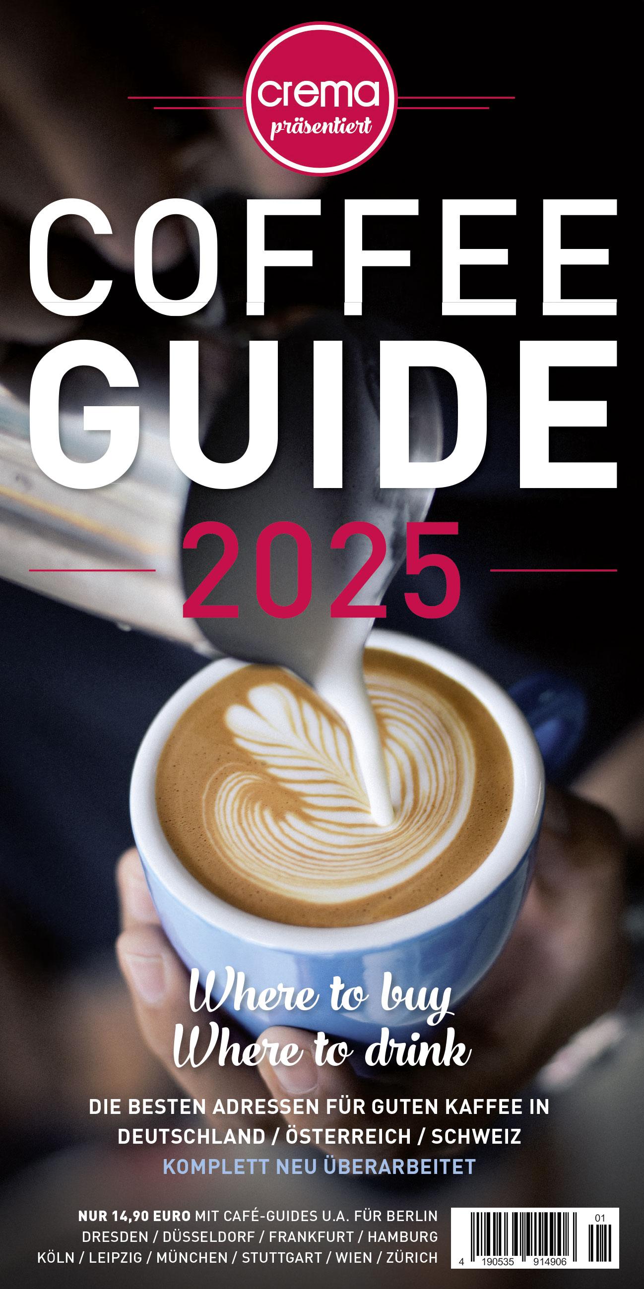 Vorderes Coverbild COFFEE GUIDE 2025