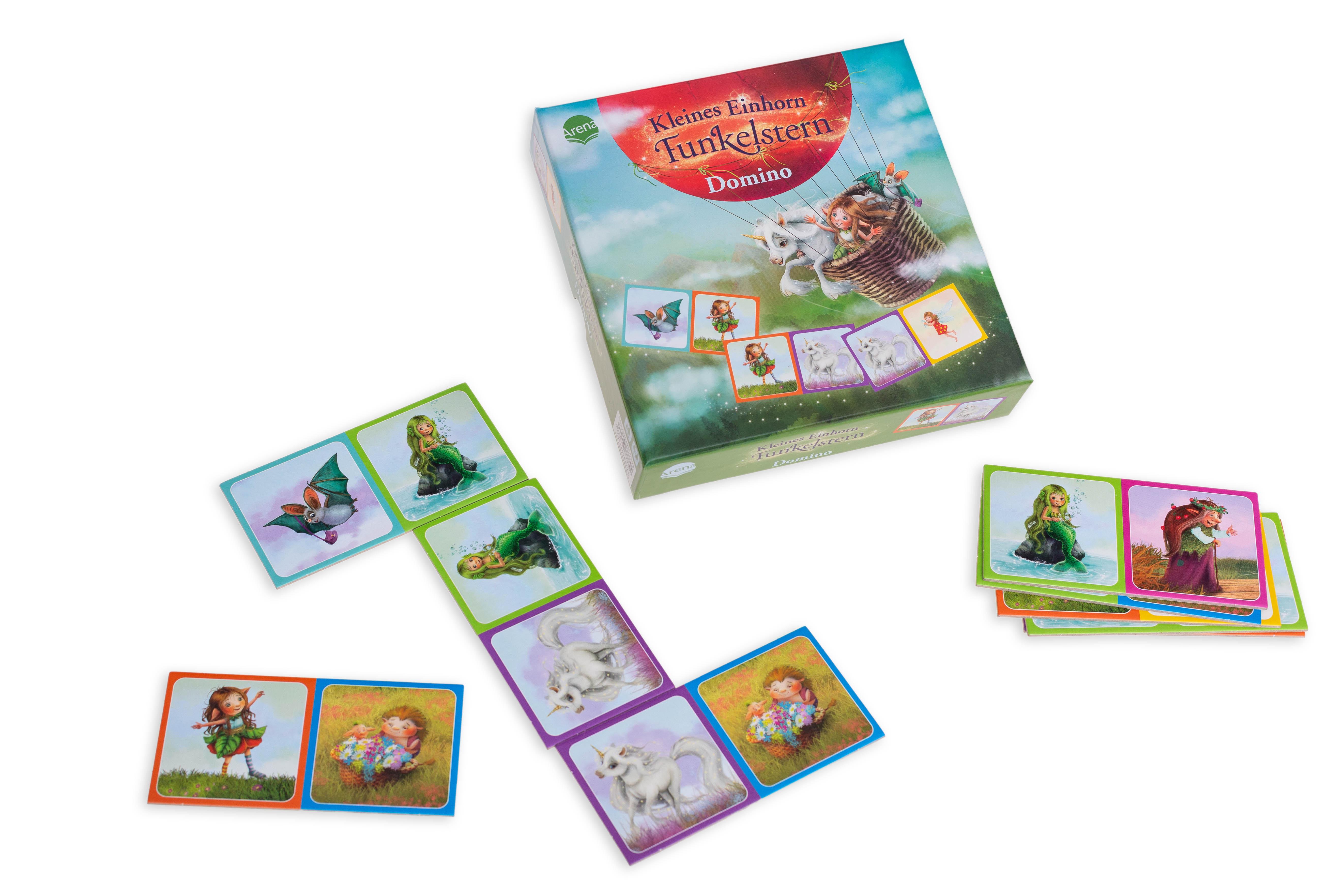 Beispielinhalt (Bild) Kleines Einhorn Funkelstern. Domino
