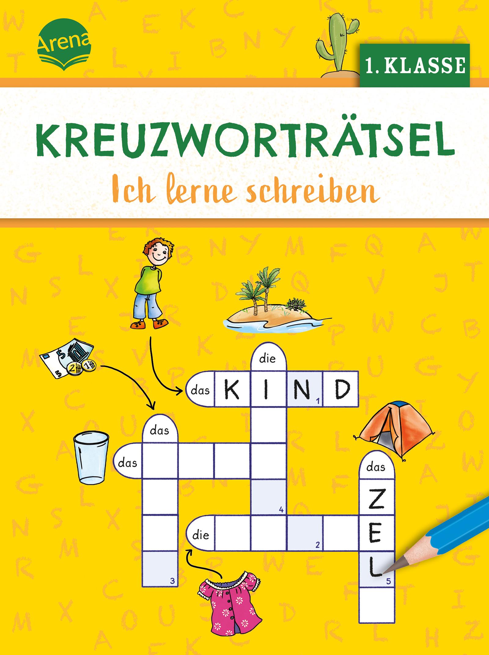 Vorderes Coverbild Kreuzworträtsel. Ich lerne schreiben (1. Klasse)