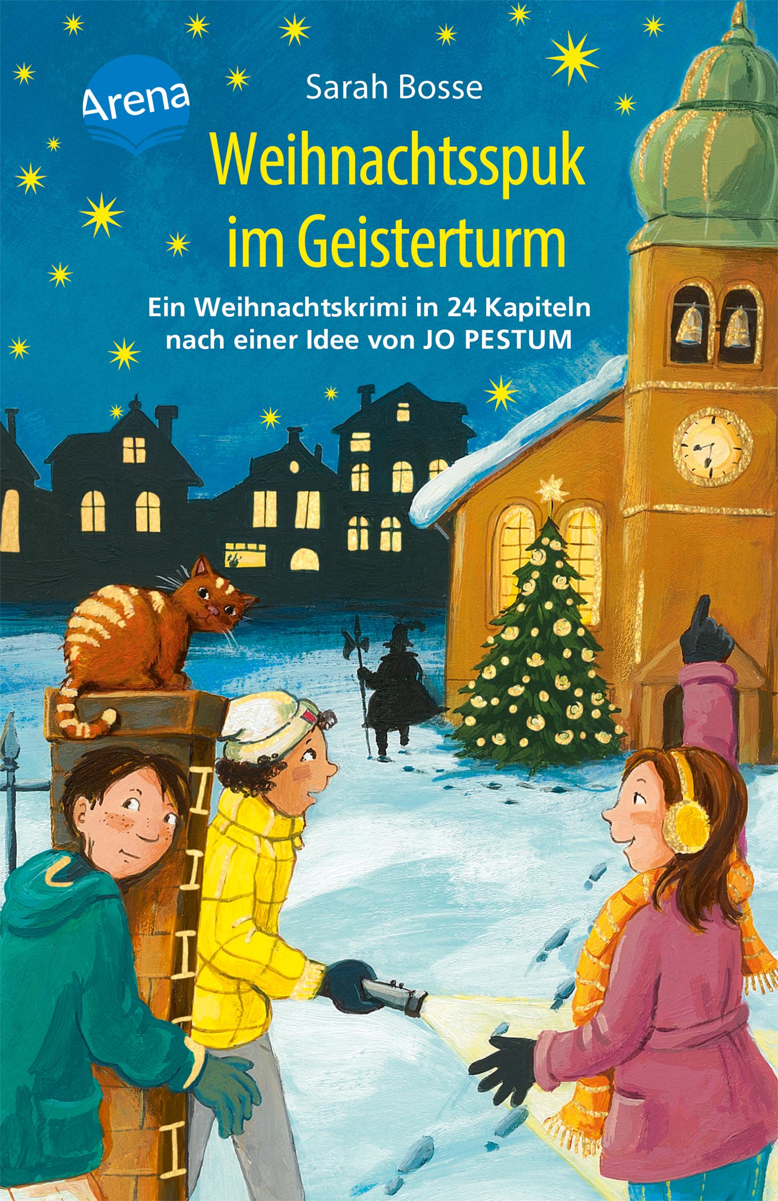 Vorderes Coverbild Weihnachtsspuk im Geisterturm. Ein Weihnachtskrimi in 24 Kapiteln nach einer Idee von Jo Pestum