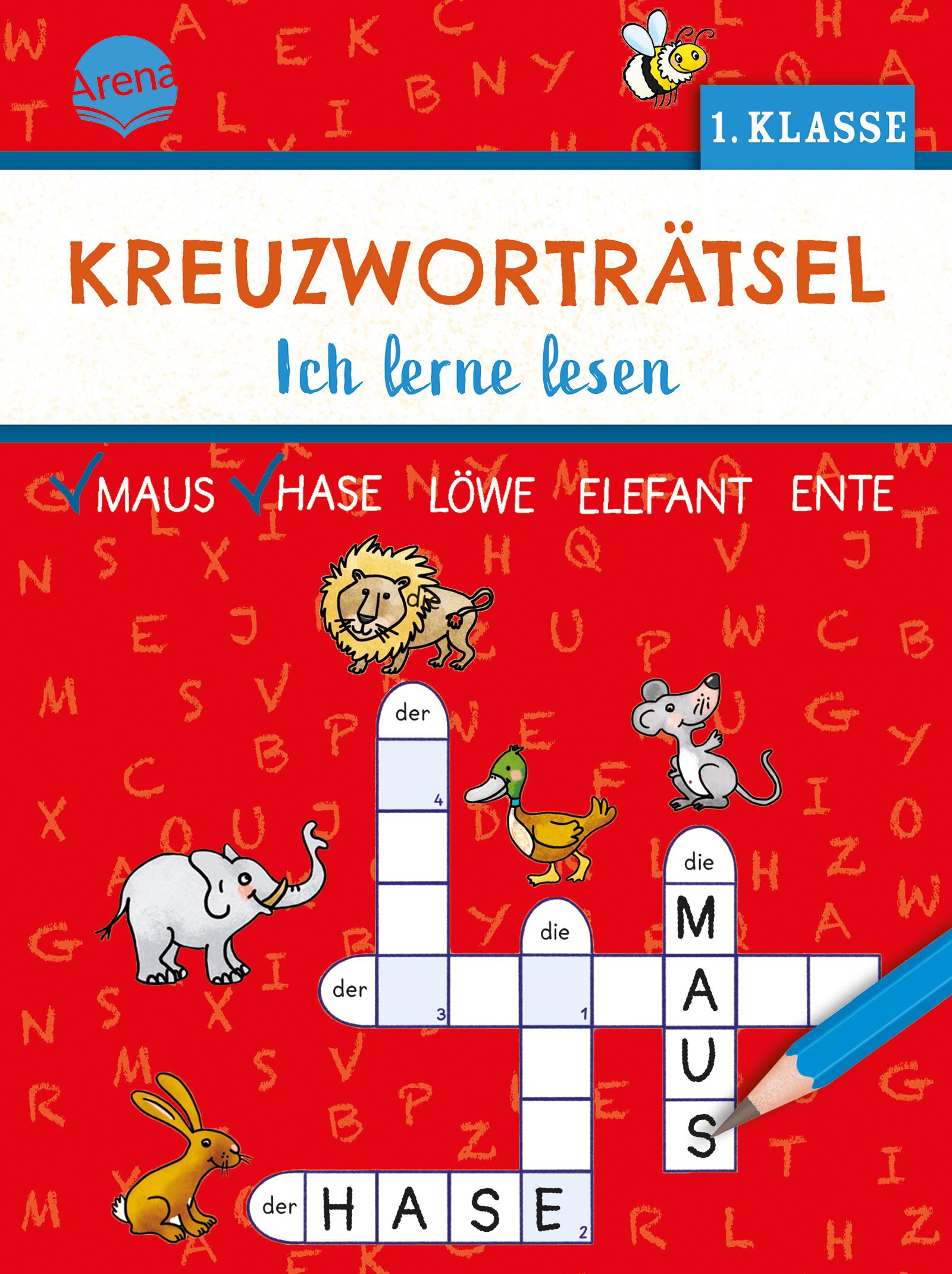 Vorderes Coverbild Kreuzworträtsel. Ich lerne lesen (1. Klasse)