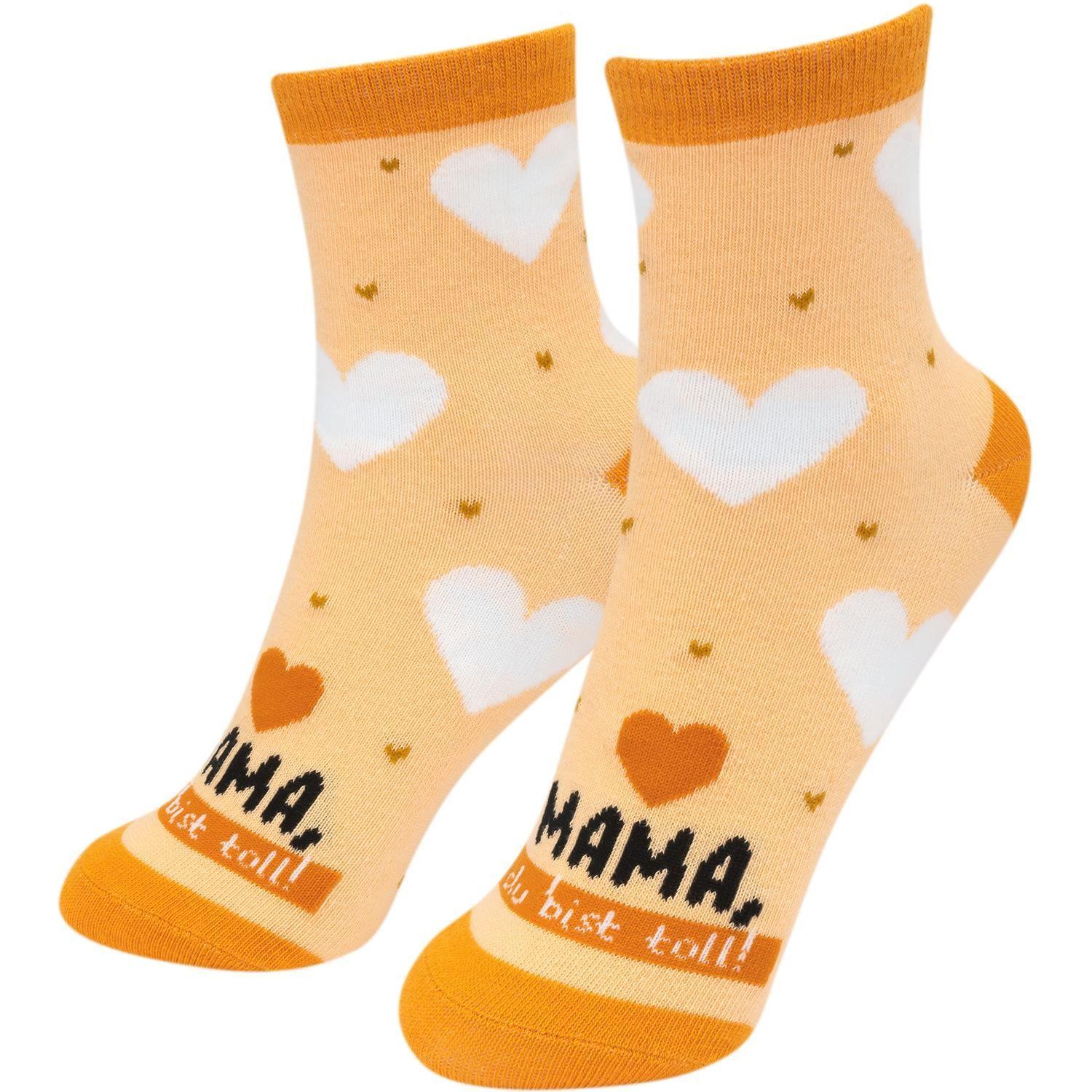 Beispielinhalt (Bild) GRUSS & CO Zaubersocken Motiv " Mama, du bist toll"