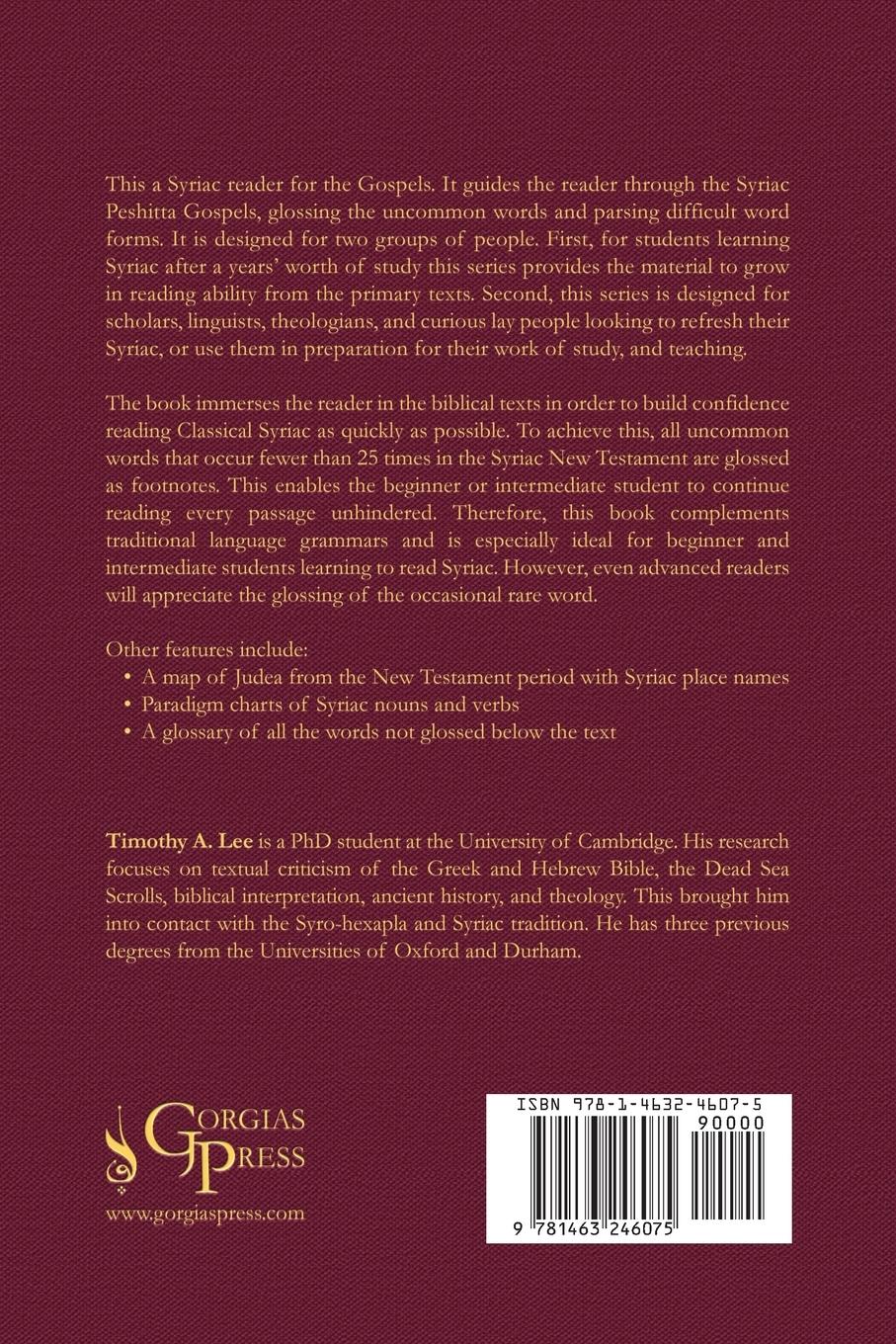 Rückseitencover The Syriac Peshi¿ta Gospels