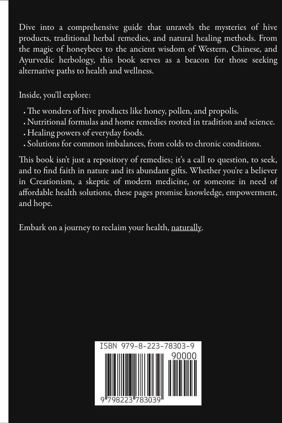 Rückseitencover Honey Bees, Herbs, and Healing