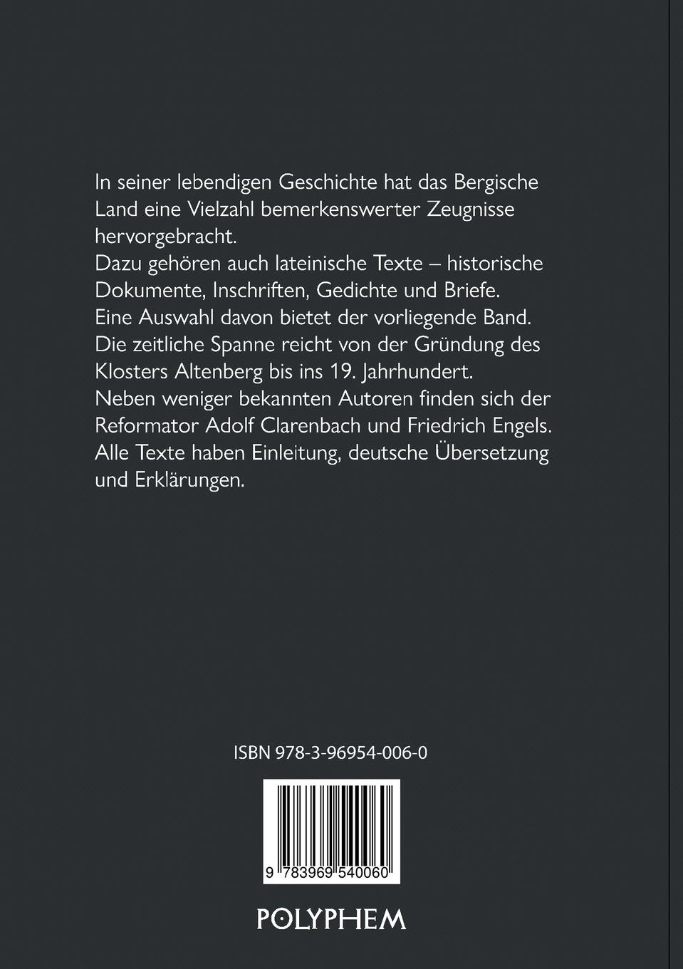 Rückseitencover Montes Latini