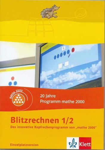 Vorderes Coverbild Blitzrechnen 1/2. Das innovative Kopfrechenprogramm von Mathe 2000