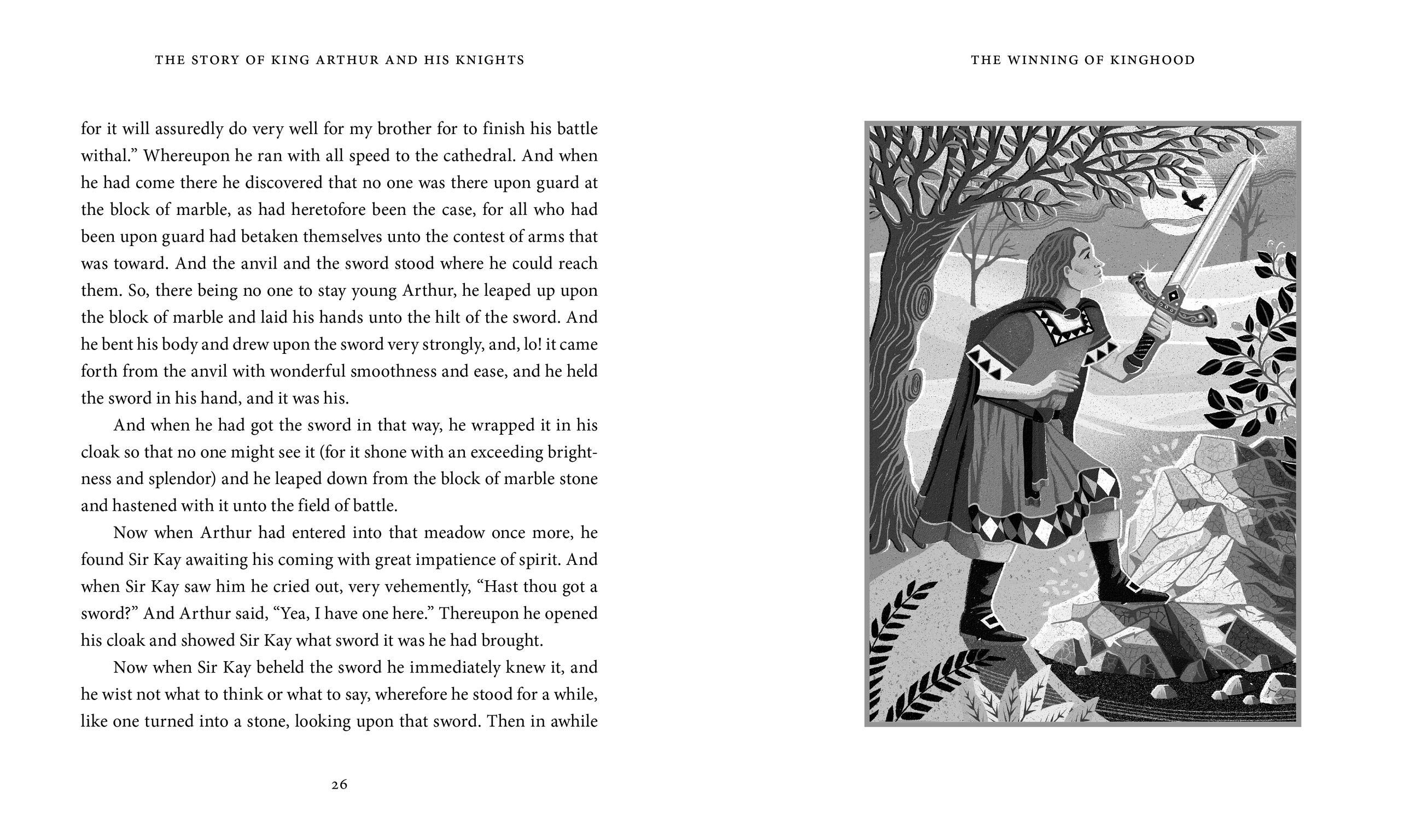 Beispielinhalt (Bild) The Story of King Arthur and His Knights
