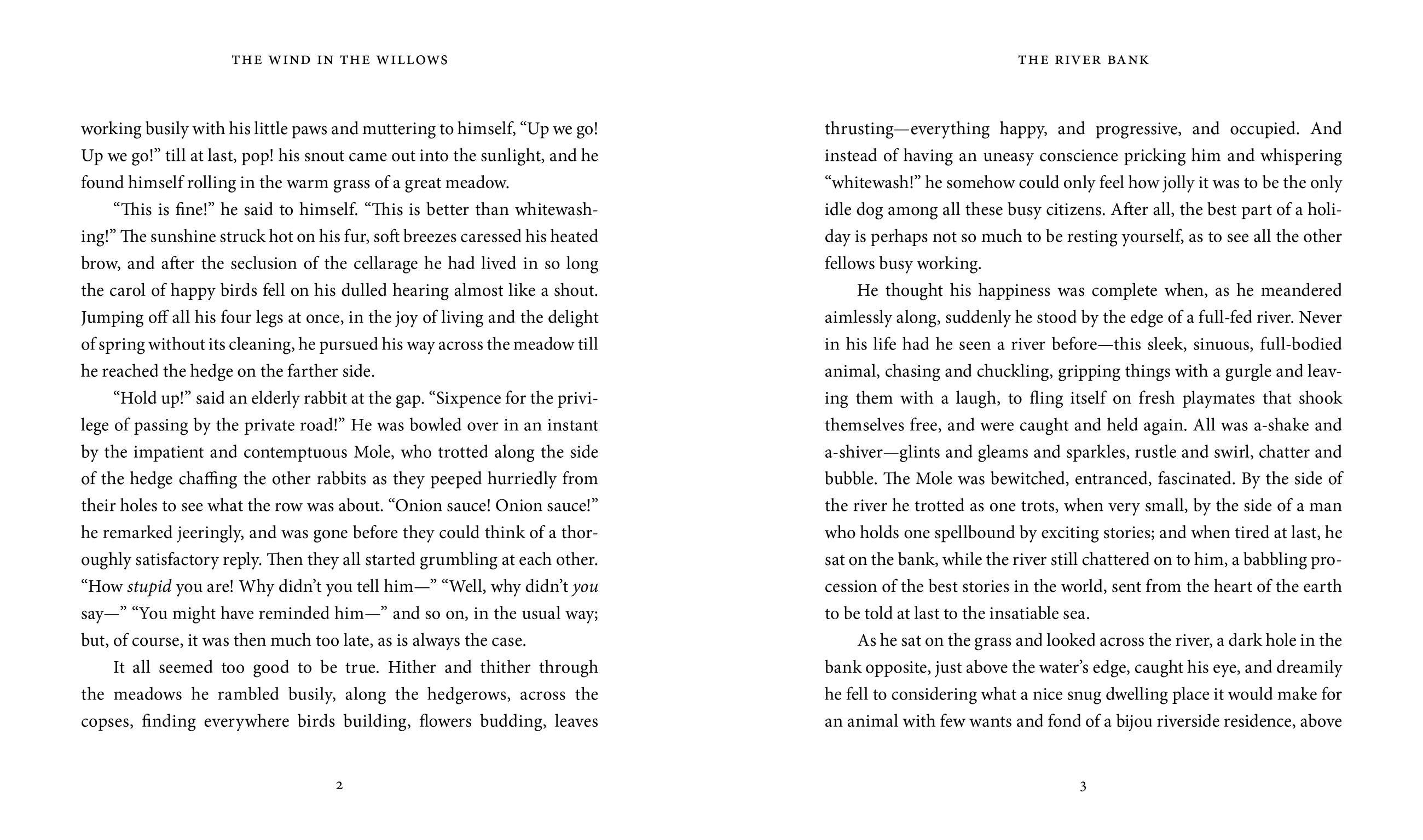 Beispielinhalt (Bild) The Wind in the Willows