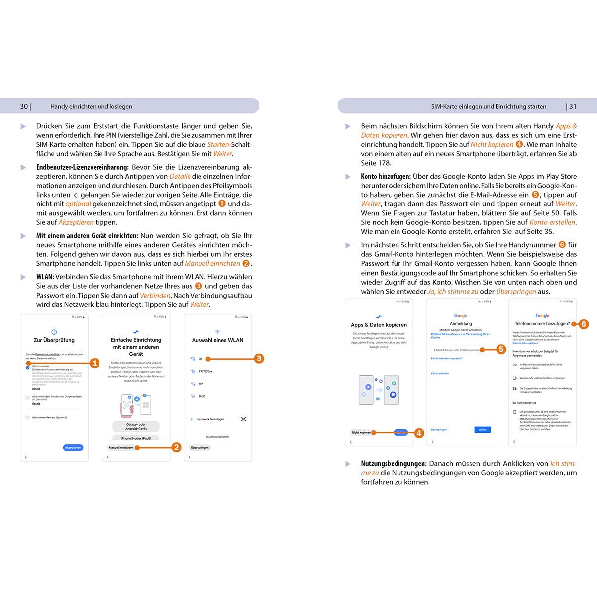Beispielinhalt (Bild) Samsung Galaxy A15 / A15 5G - Für Einsteiger ohne Vorkenntnisse