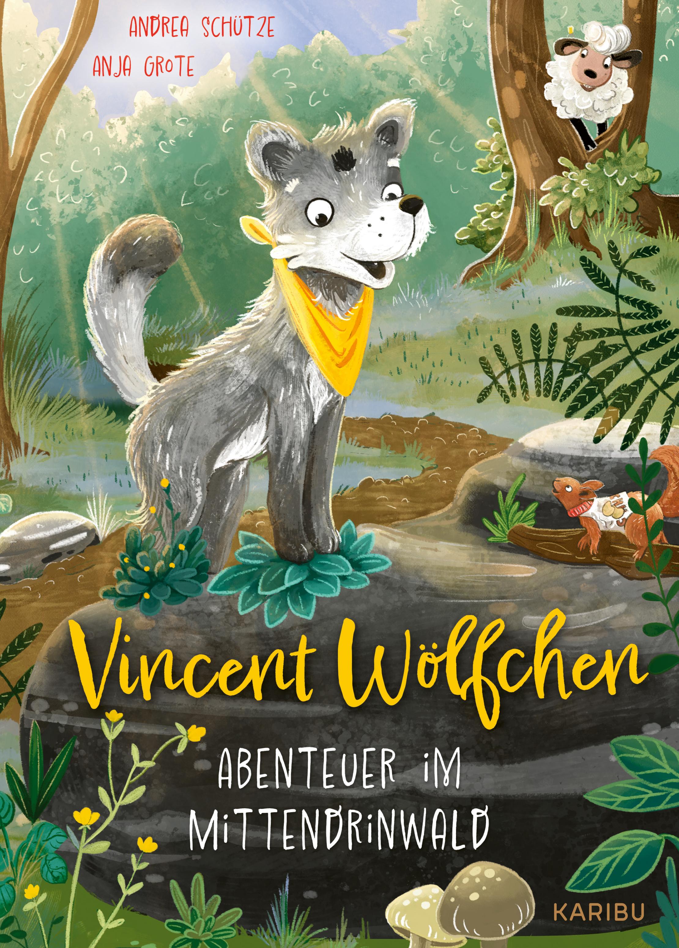 Vorderes Coverbild Vincent Wölfchen - Abenteuer im Mittendrinwald