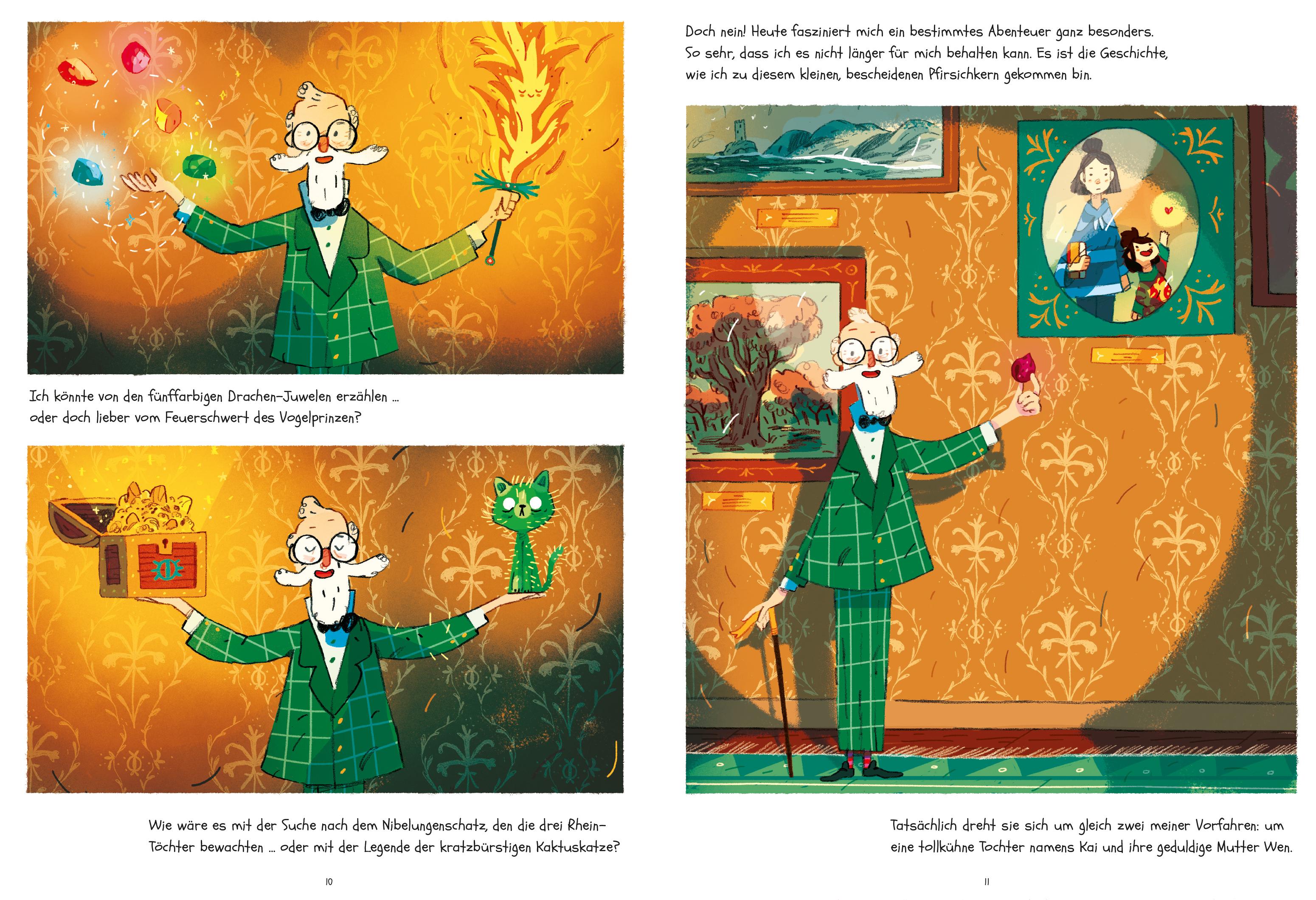 Beispielinhalt (Bild) Professor Blausteins höchst ungewöhnliche Vorfahren (Band 4) - Kai und der Affenkönig