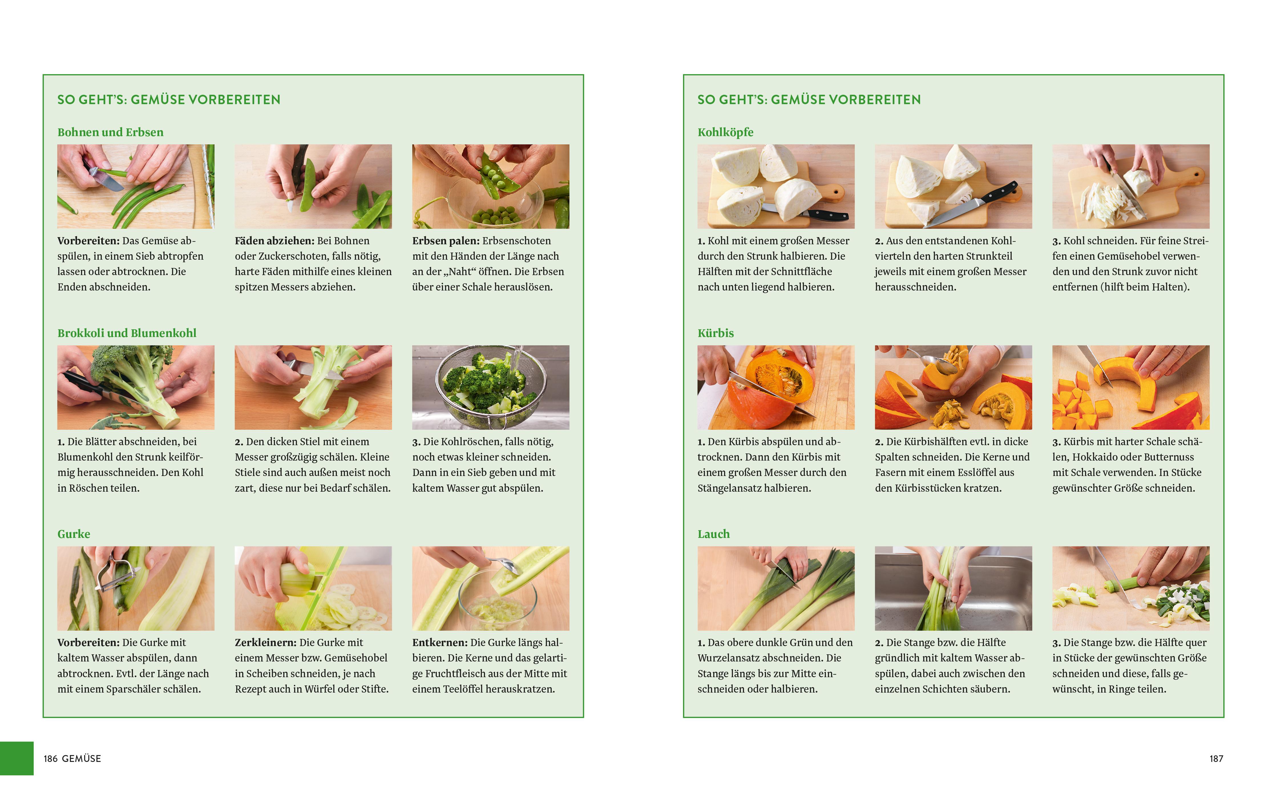 Beispielinhalt (Bild) Schulkochbuch