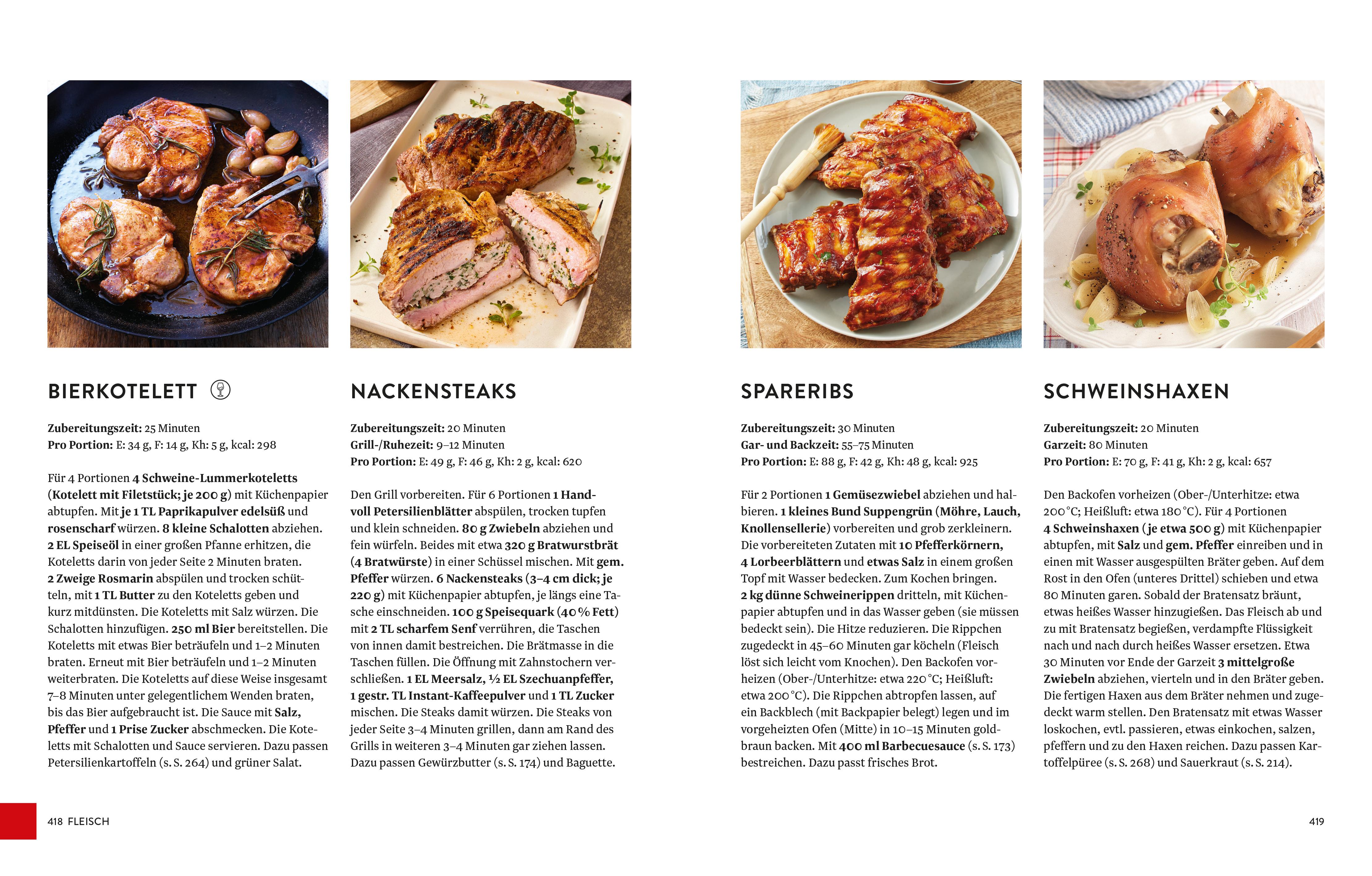 Beispielinhalt (Bild) Schulkochbuch